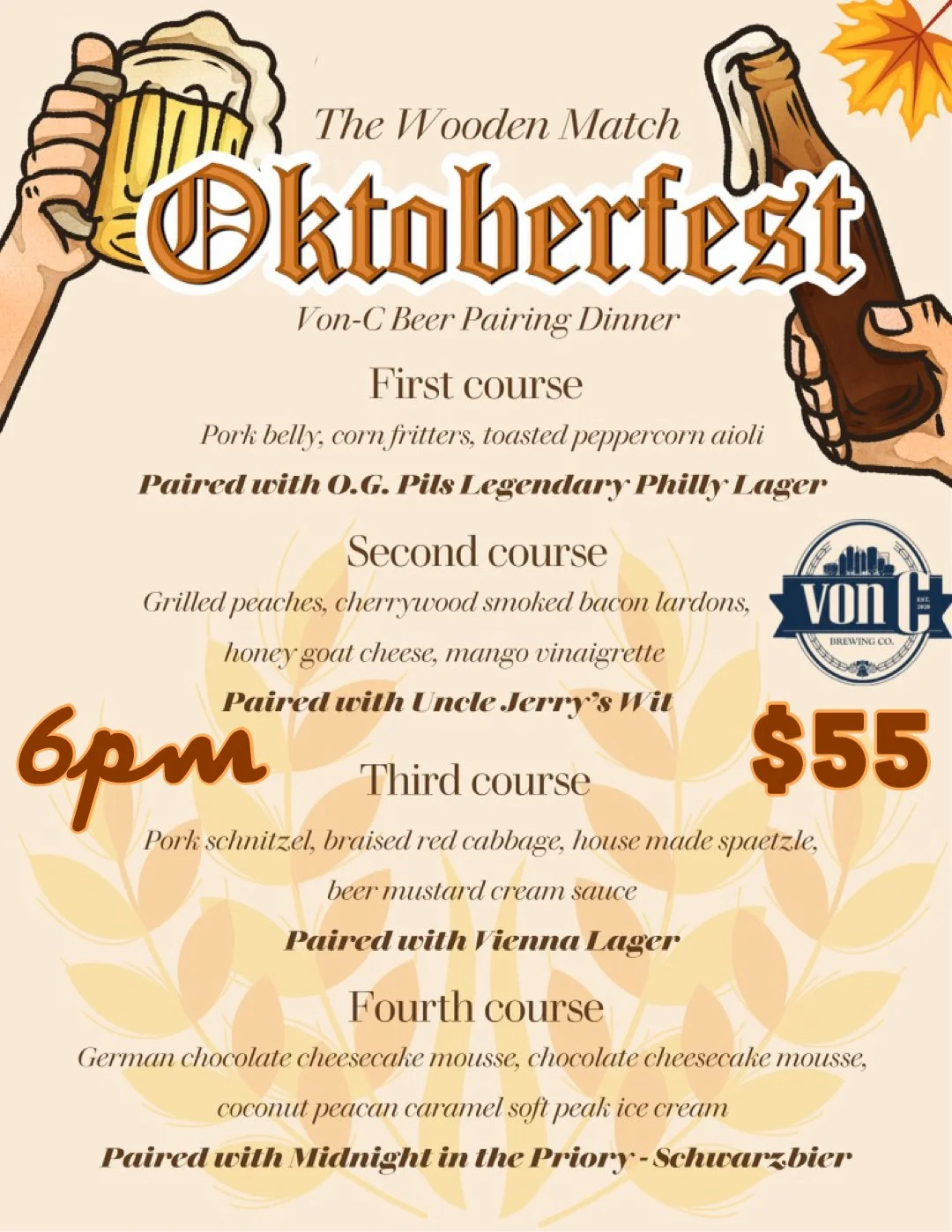 Oktoberfest Beer Dinner!