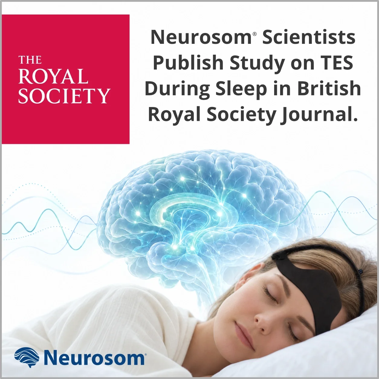 Neurosom Scientists Publish Study on TES During Sleep in the British Royal Society Journal