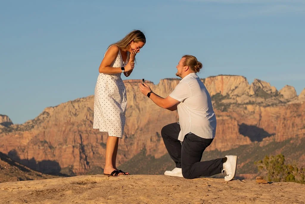 Surprise Proposal Zion National Park Utah