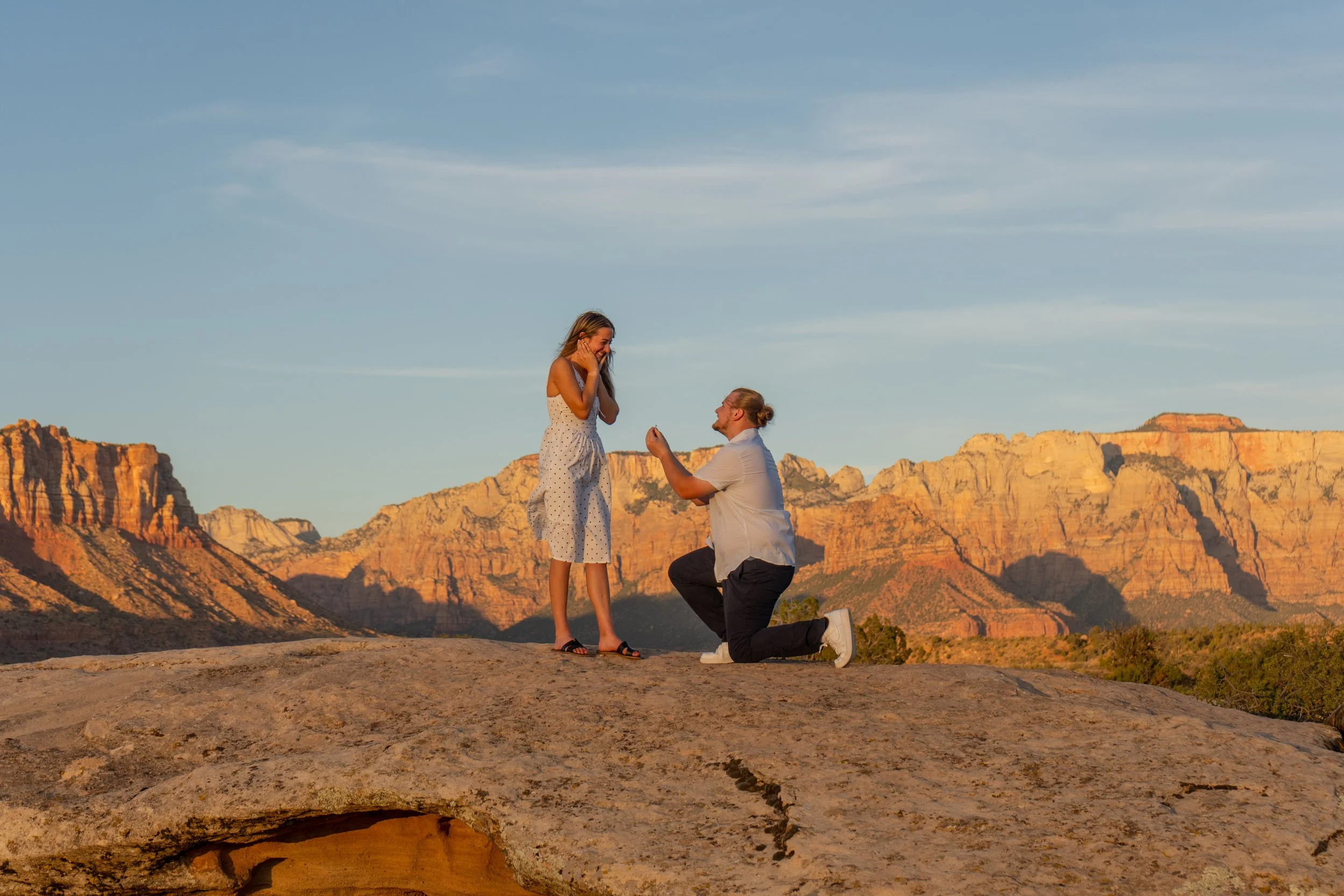 Surprise Proposal Zion National Park Utah