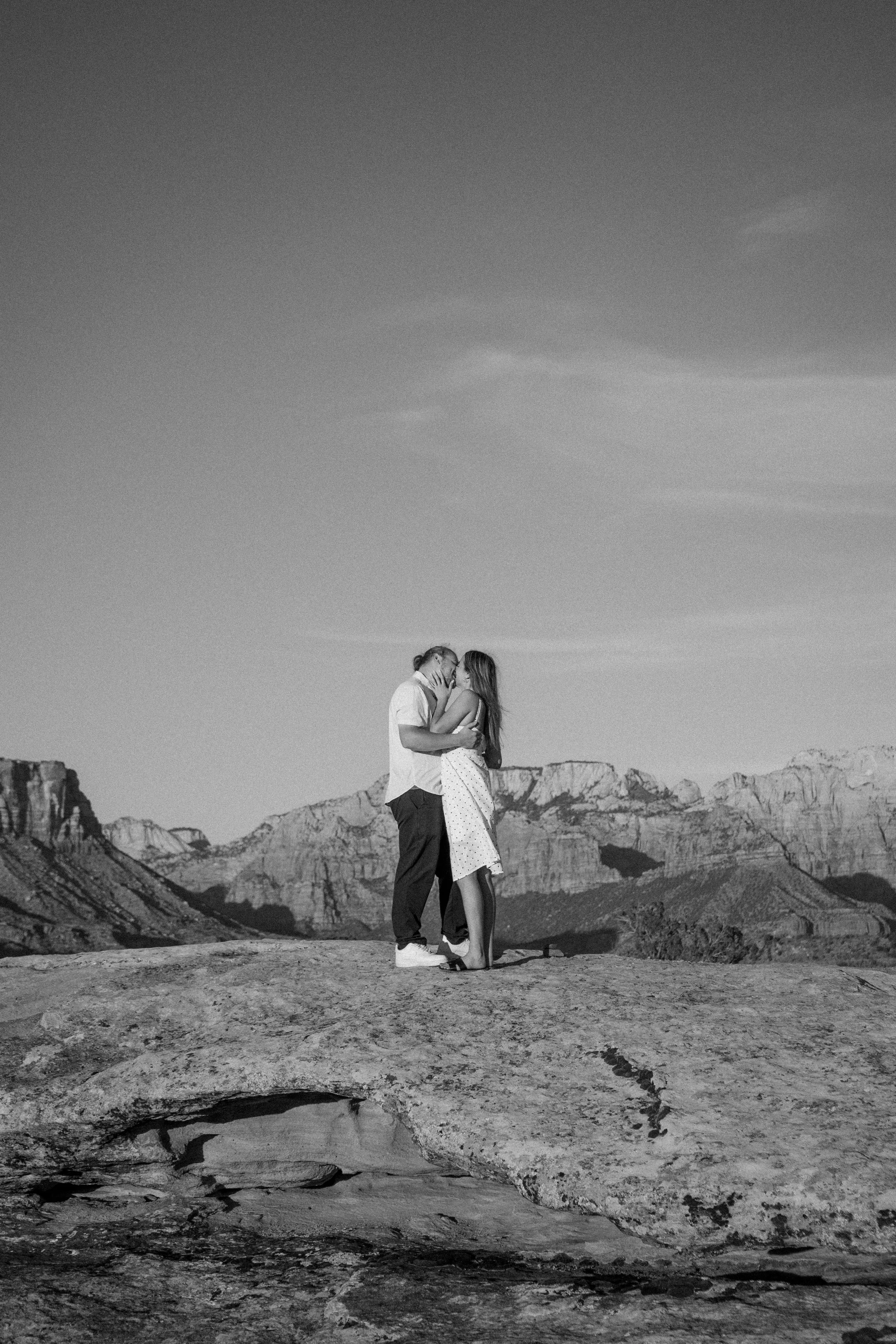 Couples Photoshoot Surprise Proposal Southern Utah