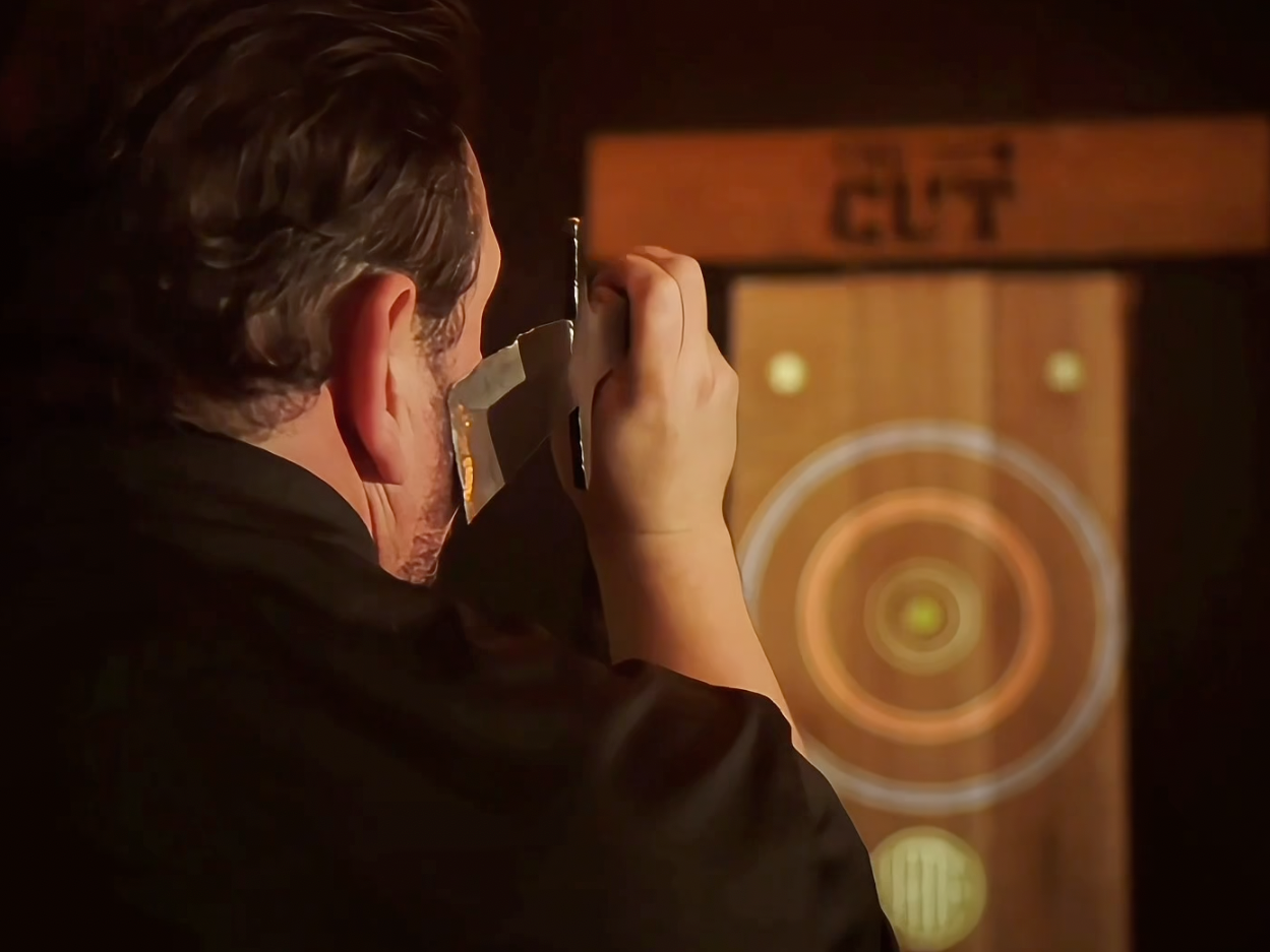 The Cut has more than just axe throwing - with knife throwing, ninja stars, and custom throwers. Are you good enough to learn them all?