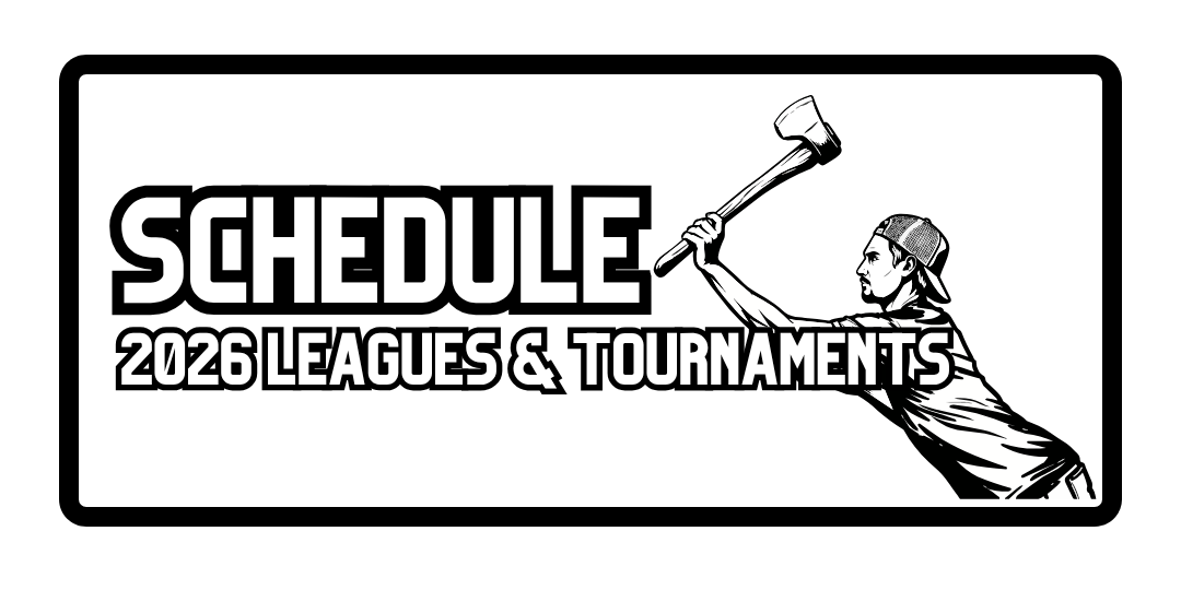 Download the Full 2026 League Schedule at The Cut Axe Throwing in College Station, Texas.