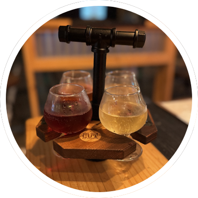 Looking for local craft beer and craft mead? The Cut Axe Throwing serves up cold, tasty beverages from Blackwater Draw Brewing in Bryan, TX and Wildflyer Mead & Beer Co in Navasota, Texas.