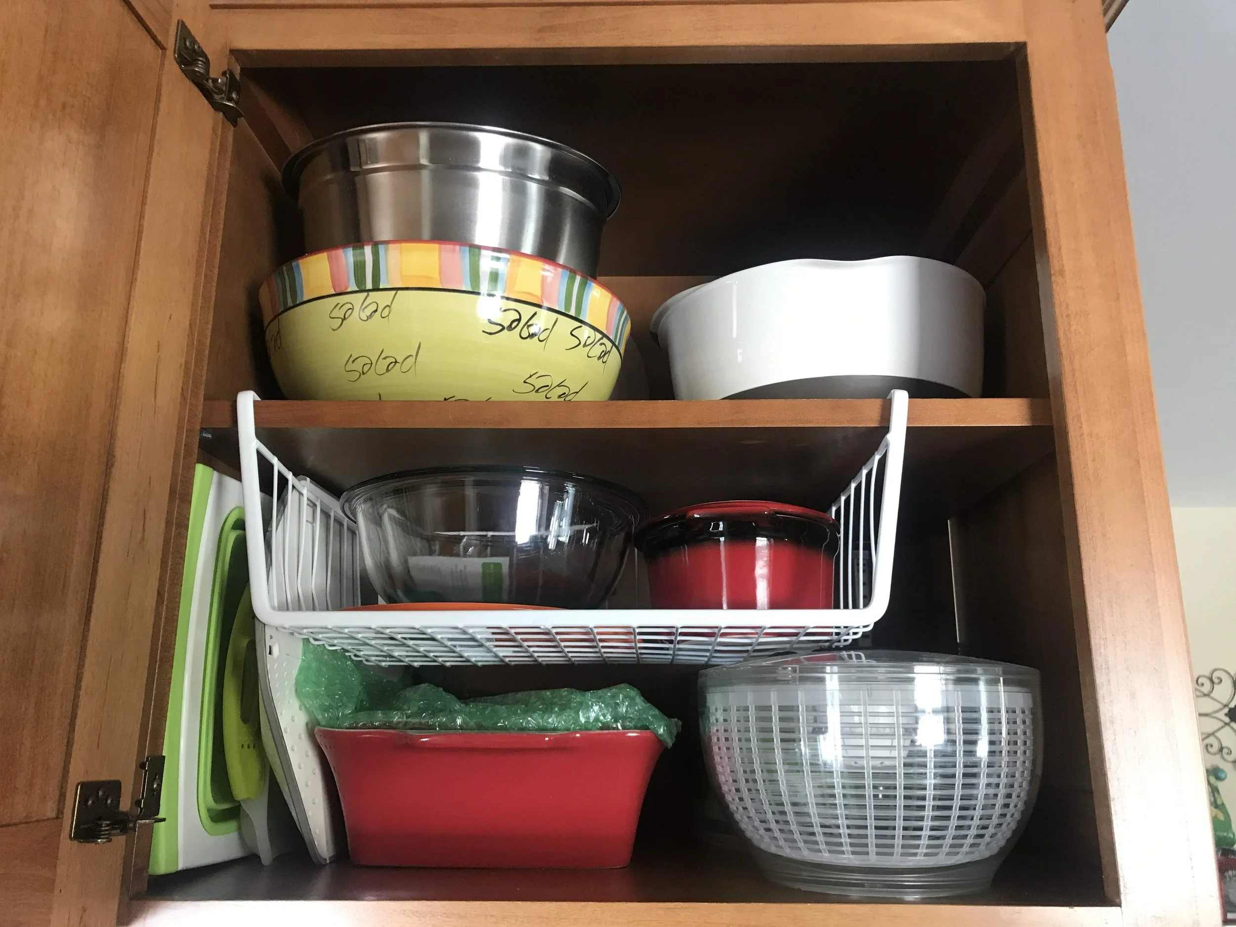 Completed Bowls & Baking Cabinet