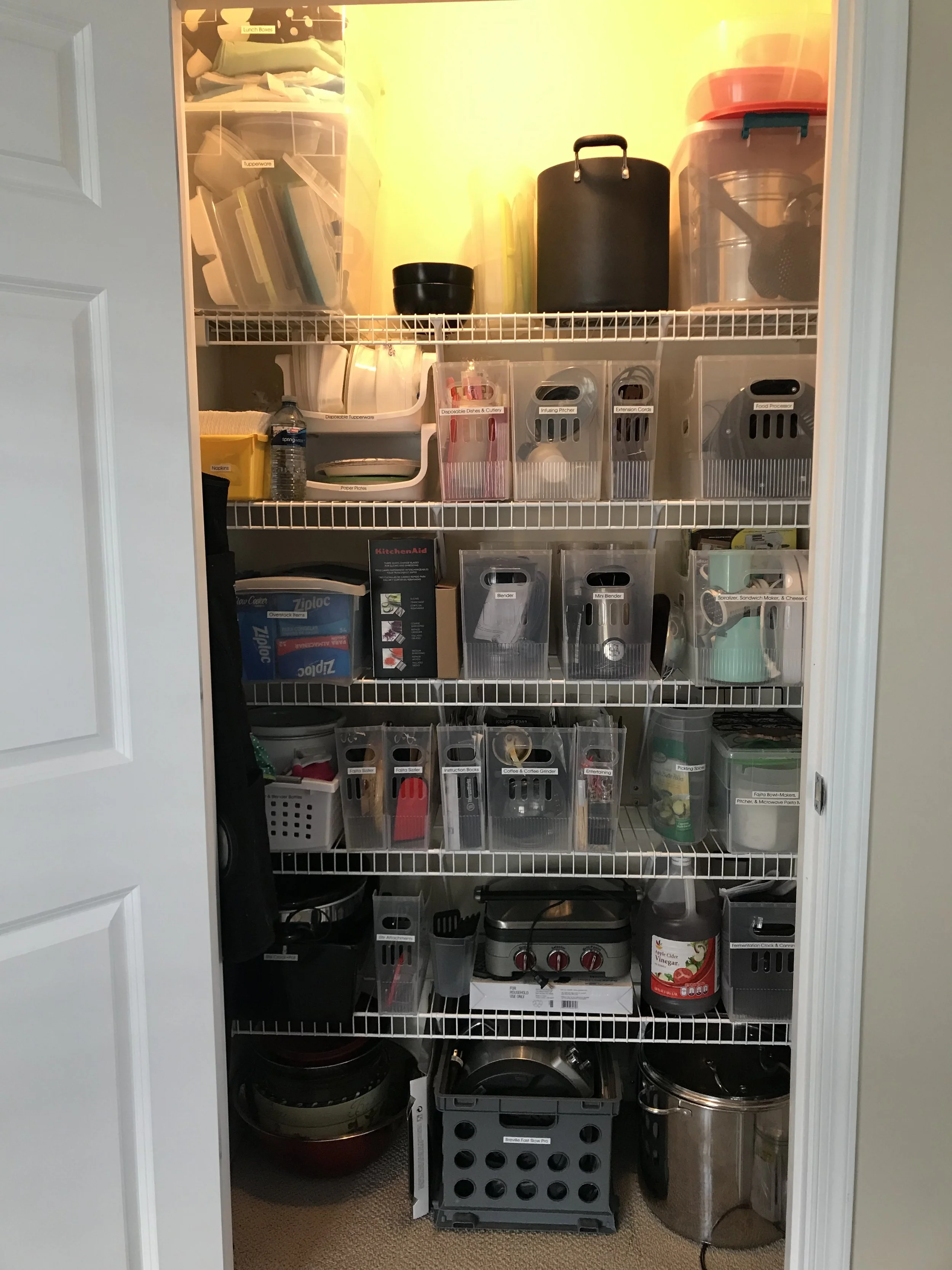 Completed Appliance Closet