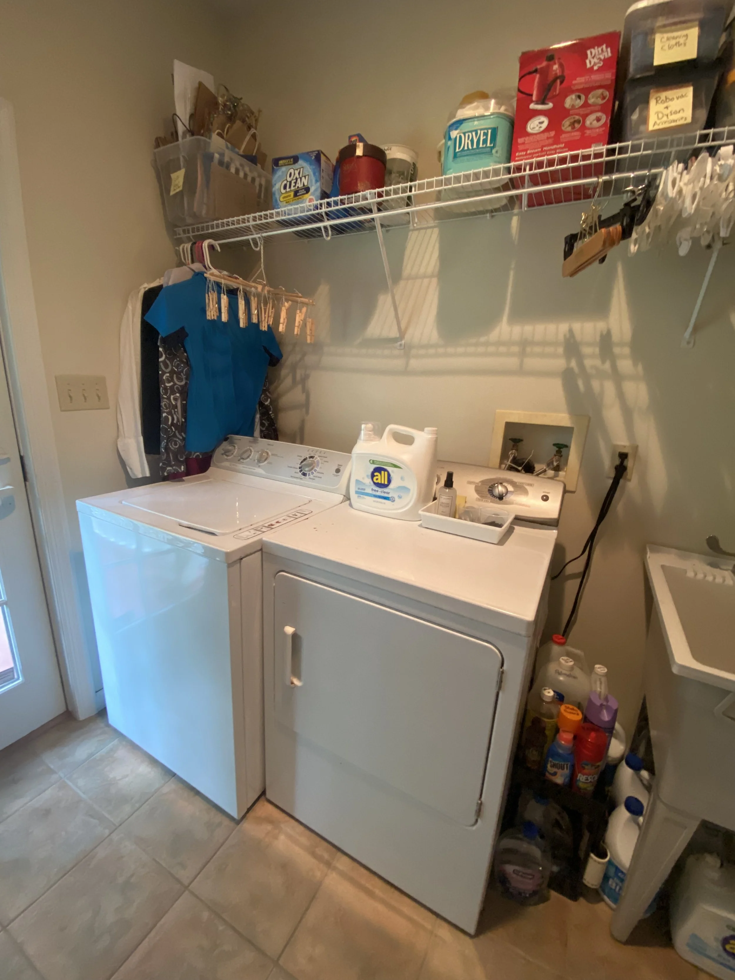 Laundry Room After Maintenance Visit