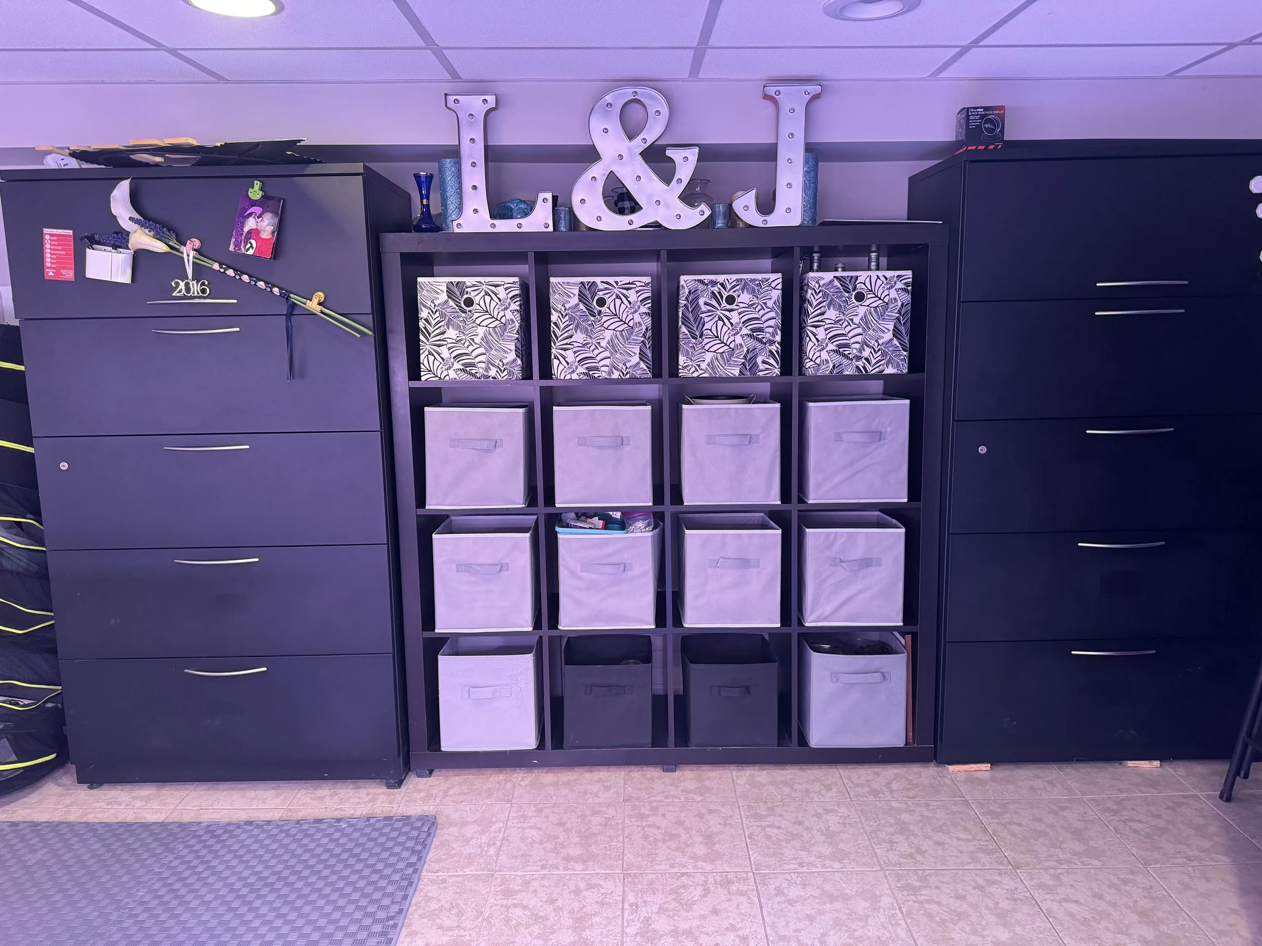 Completed Storage Cubes