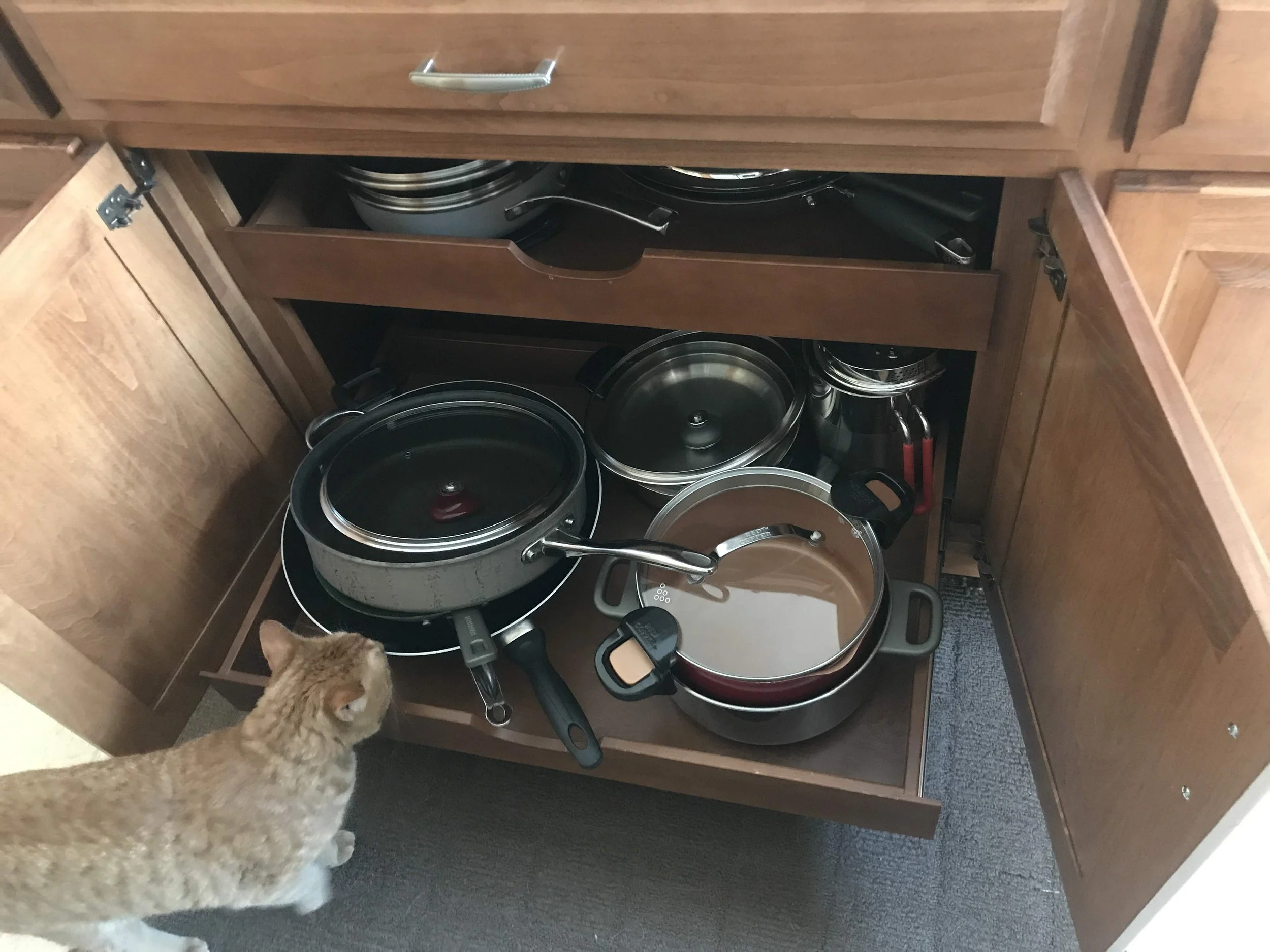 Completed Pot & Pan Storage