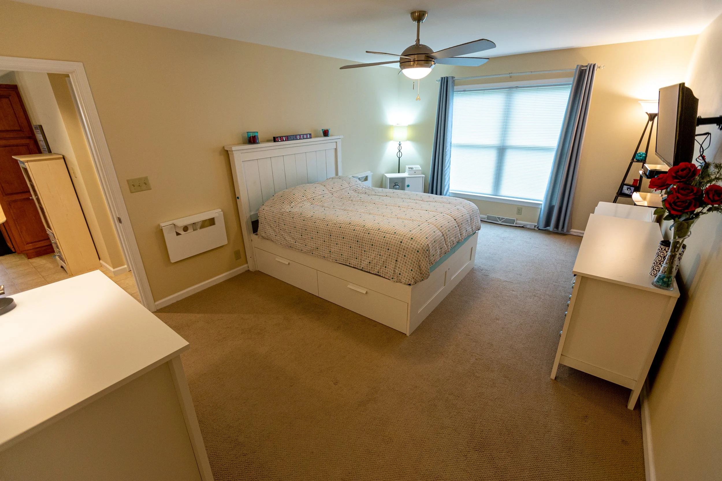 Bedroom 2 - View from Bathroom & Closet Hall