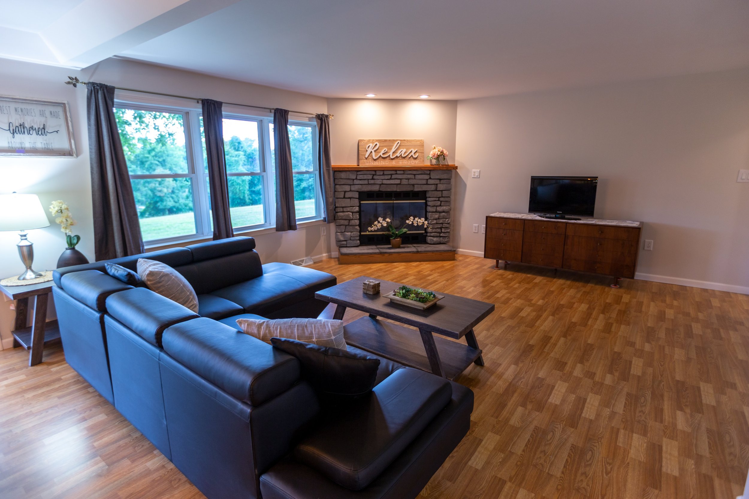 Great Room - Living Area From Dining Area