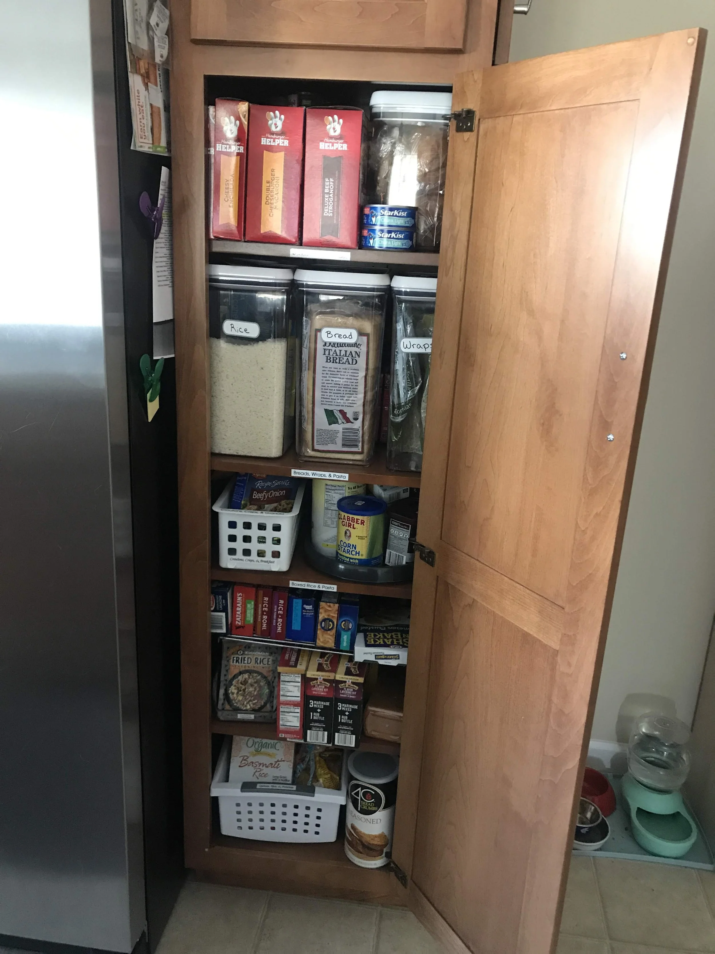 Completed Pantry Cabinet - Left Door