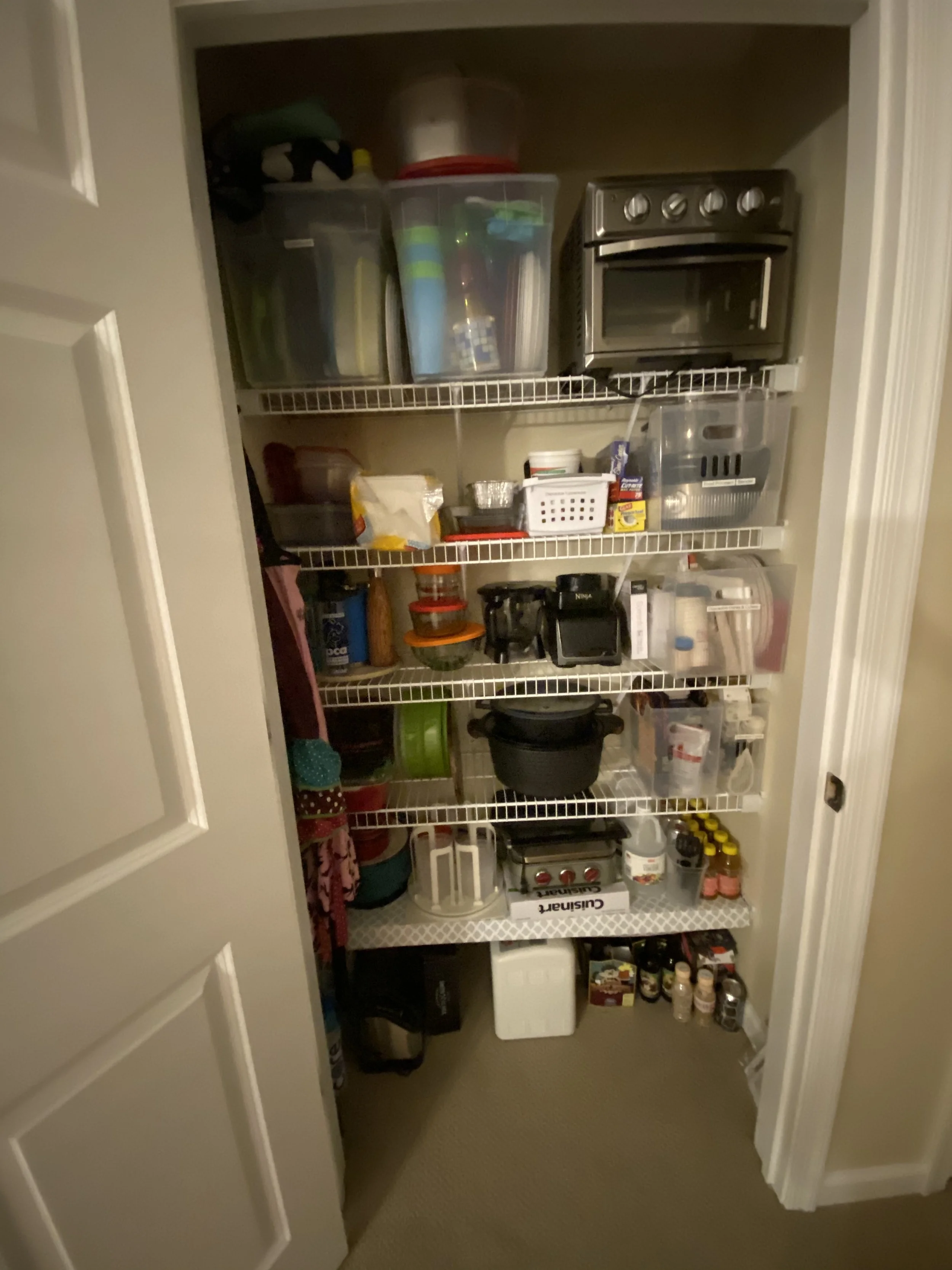 Before - Appliance Closet
