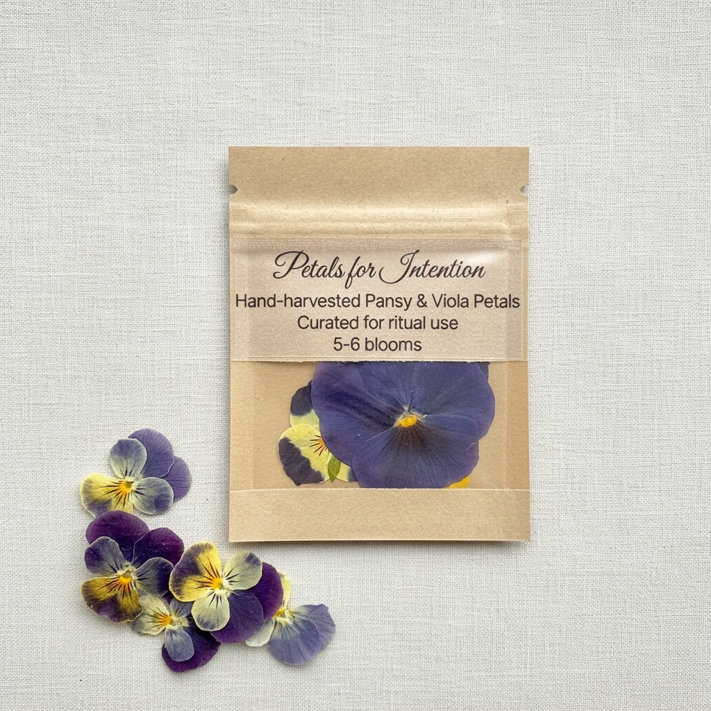 Petals for Intention - Dried & Pressed Pansies and Violas