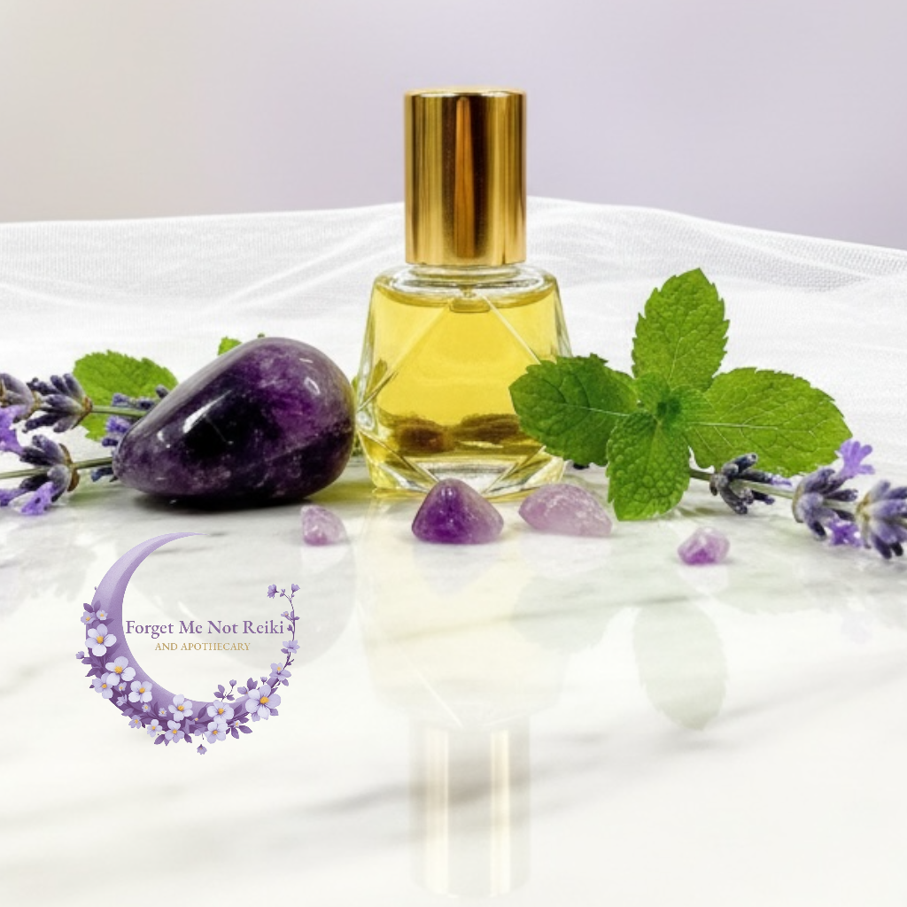 Awakening Chakra Perfume Oil | Amethyst Ritual Set