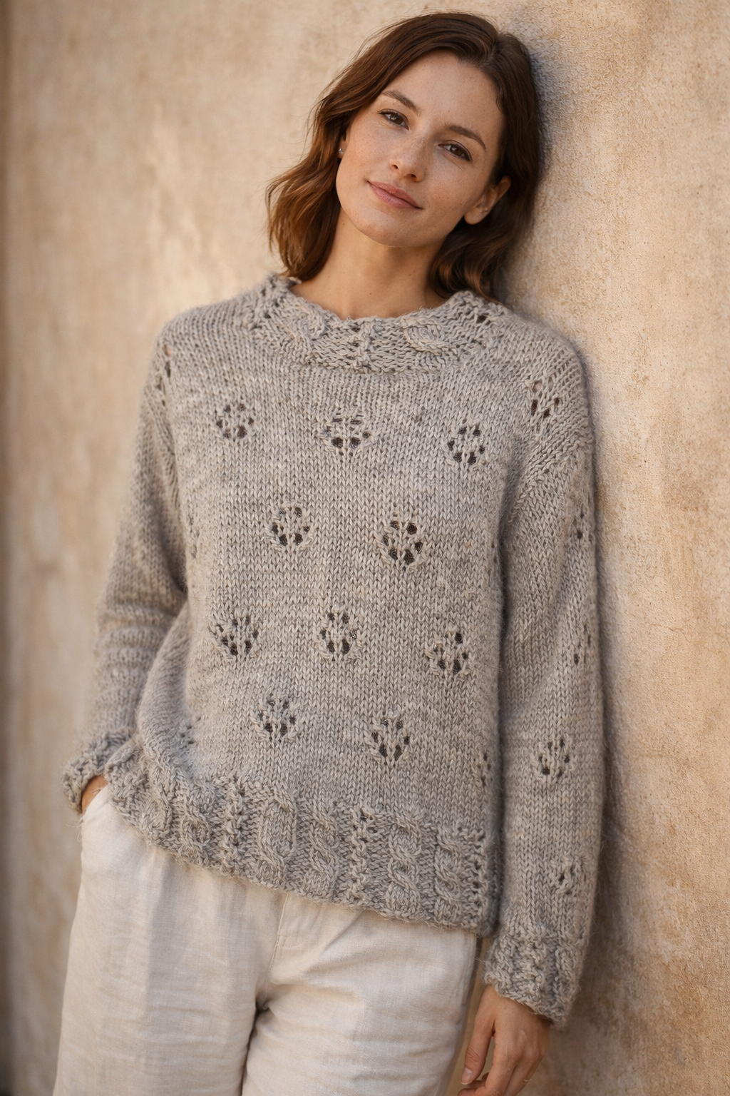 Natural Alpaca Sweater — Undyed