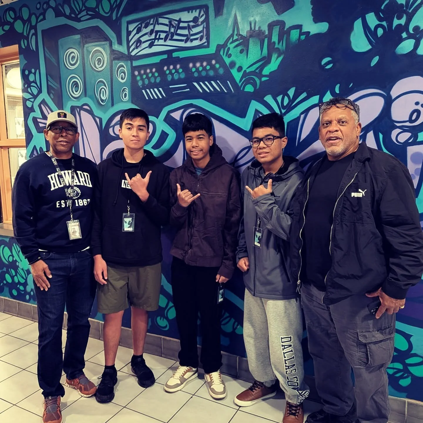 Kenji, Robert and Rigo @hsraminnesota with Uncle Tony and Uncle David! #Studio4