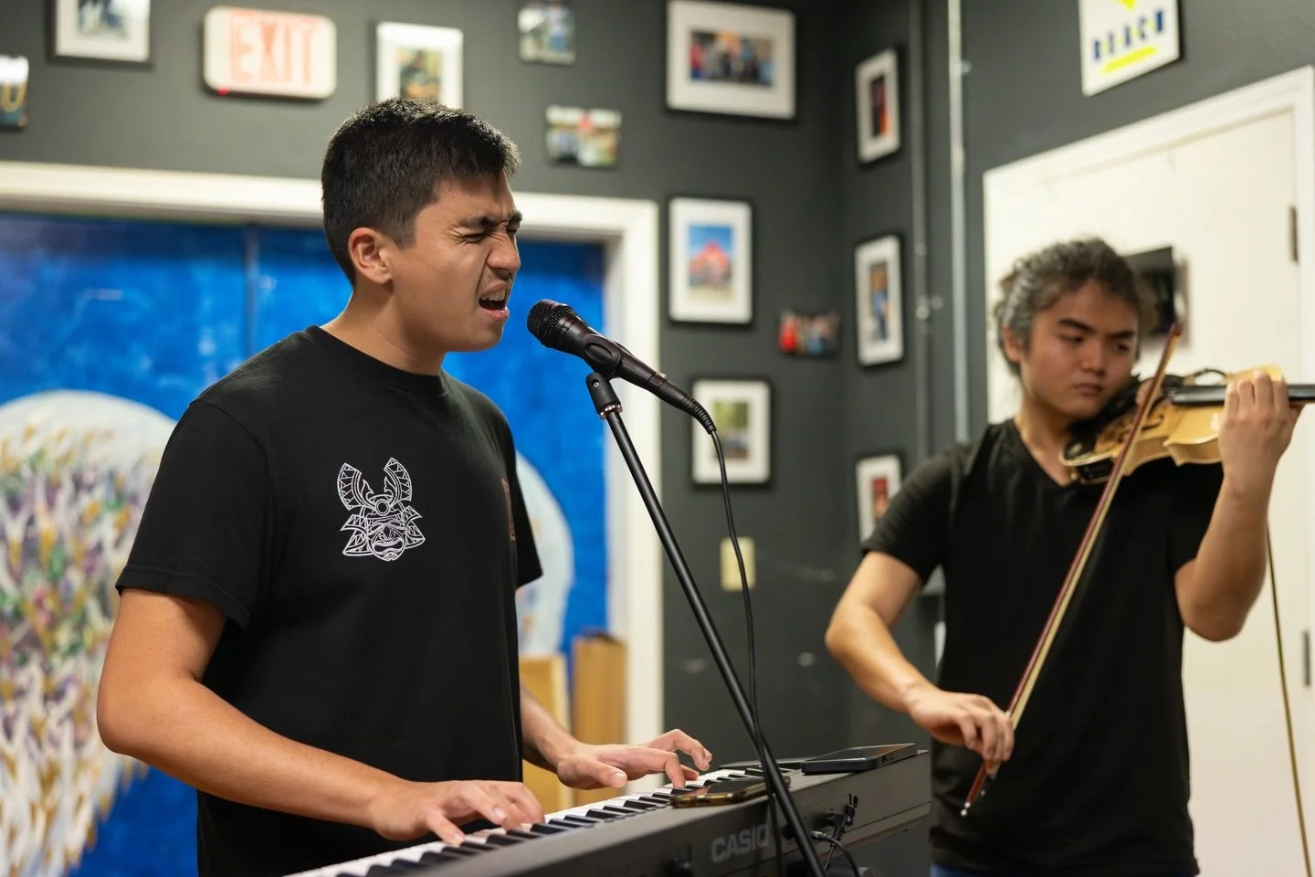 The rain tried to slow the vibes, but you already know Studio Shaka don&rsquo;t stay paused for long we kicking this week off with a BANG! 🎸🌧️🗣️

#Music #Jamming #Band #StudioShaka #HiloHawaii