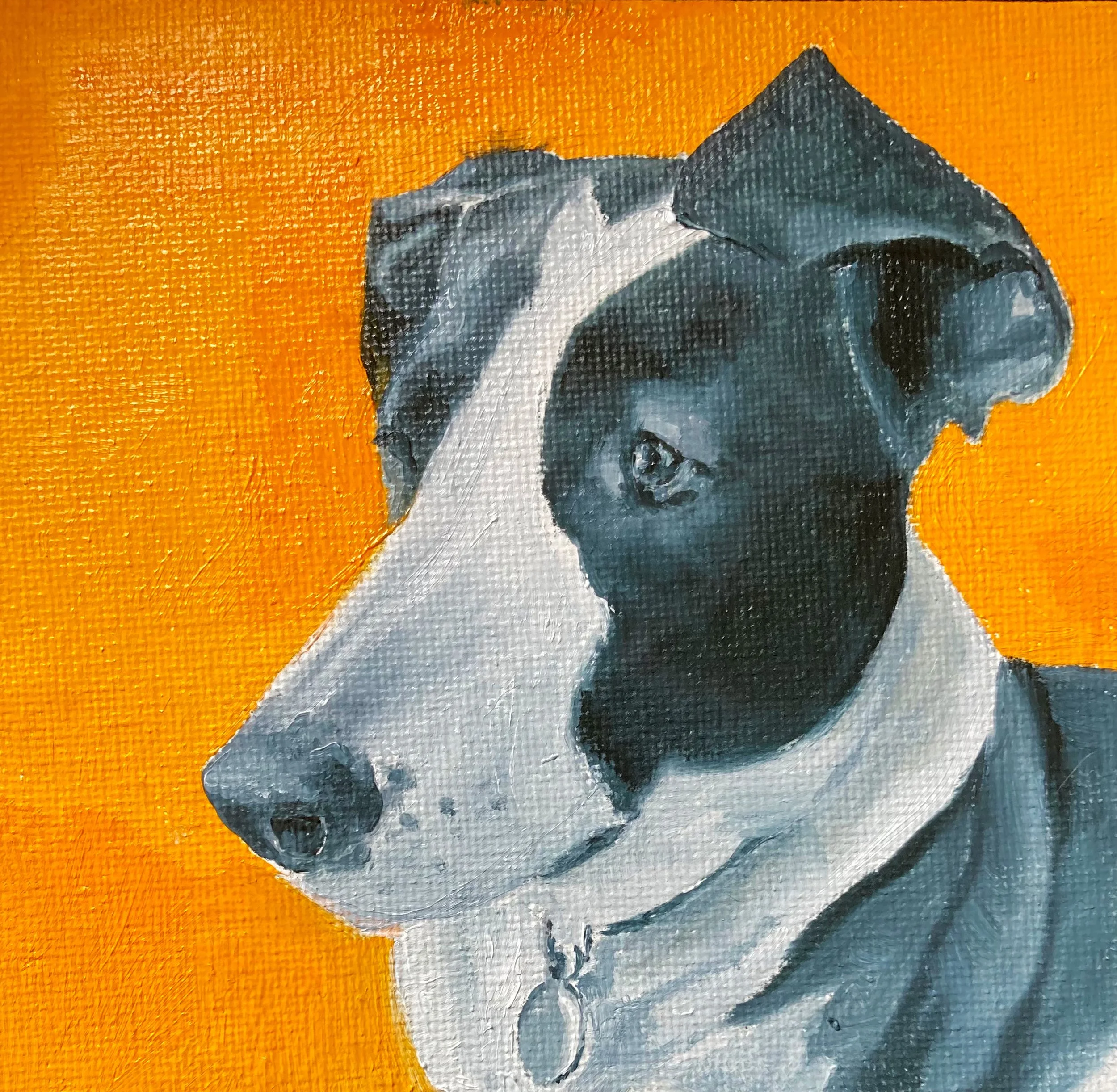 "Lula - Curious"
5" X 5"
Oil
(2024)
$ 75 - SOLD
