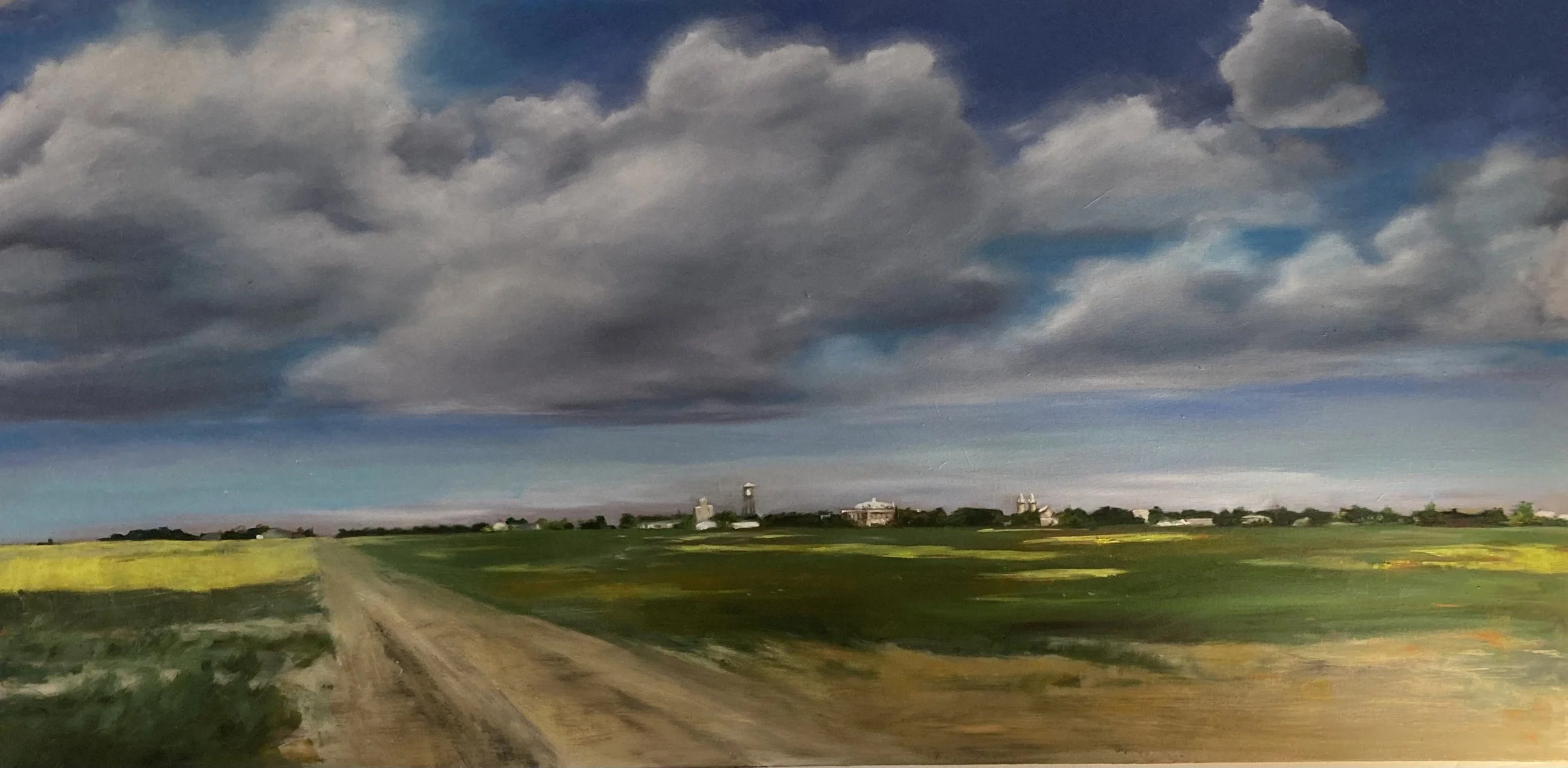 Clouds over Gravelbourg
Oil
24" X 48"
(2024)
$ 1200