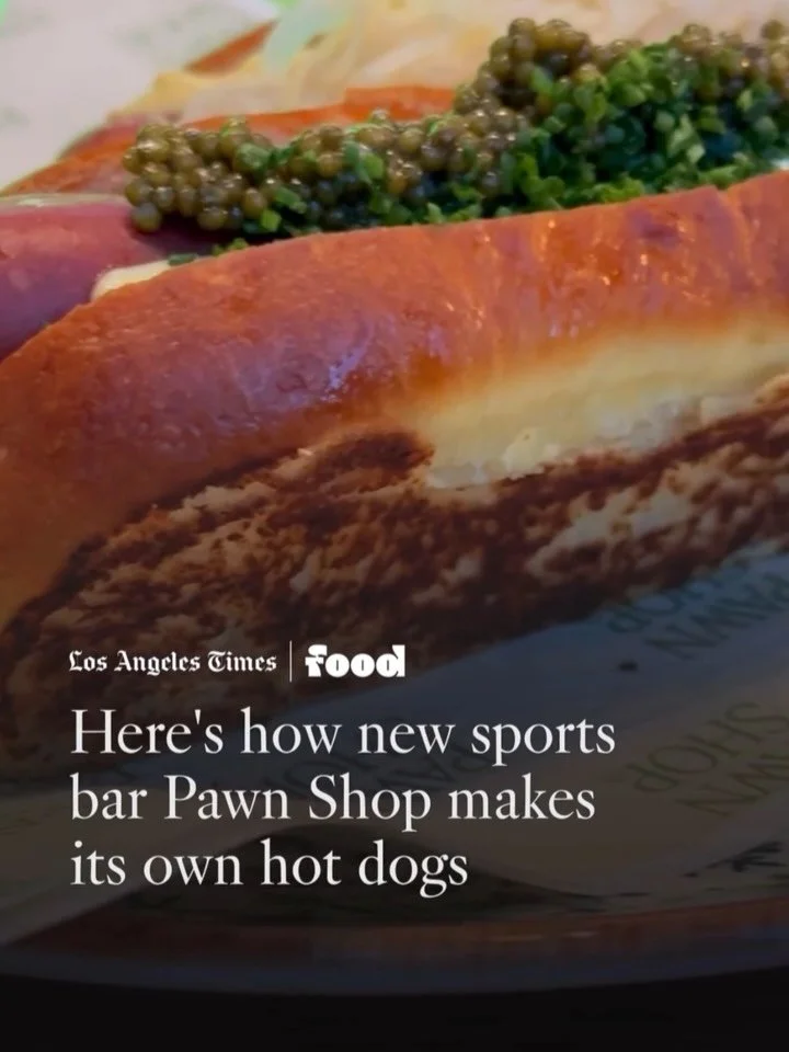 Pawn Shop&rsquo;s Caviar Hot Dogs are the real thing- 

Link is in our bio to watch the full BTS video of how Pawn Shop&rsquo;s hot dogs get made.

Huge thanks to @breij and Mark Potts @latimes @latimesfood for the feature!

#pawnshopla #hotdogs #lat