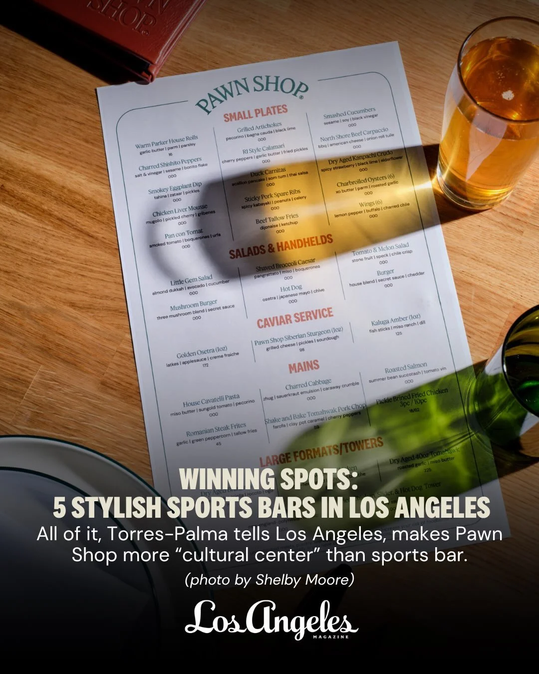 Thank you @lamag and Haley Bosselman&nbsp;&amp; Michele McPhee&nbsp;for the feature!

Photo by&nbsp;@shelbymoore.co 

#pawnshopLA #losangeles #sportsbar
