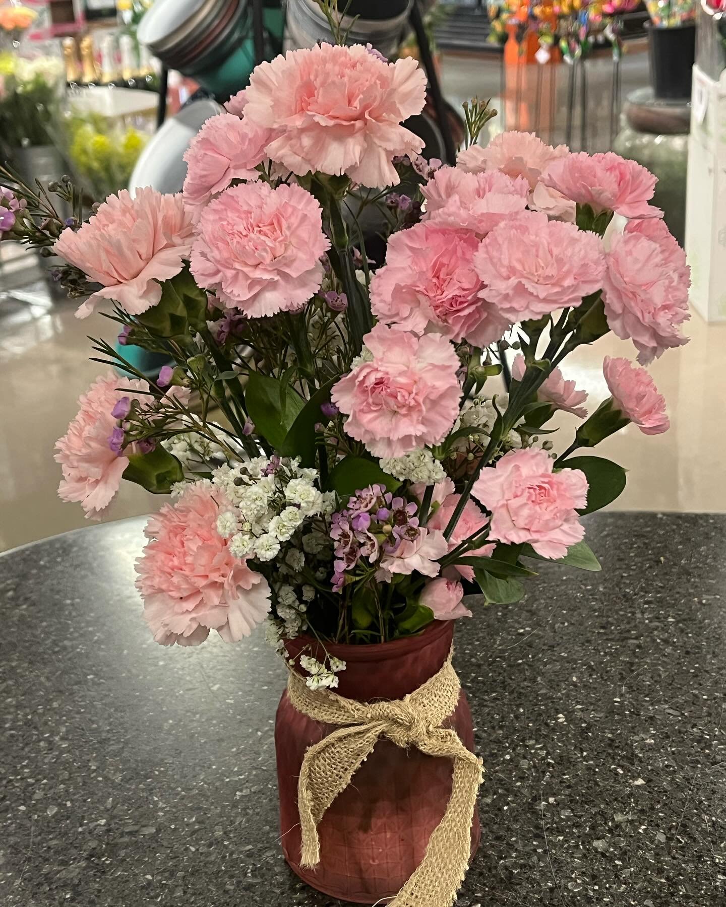 Mini carnations make such lovely arrangements for your home or events. Simple,versatile, long lasting and very affordable.