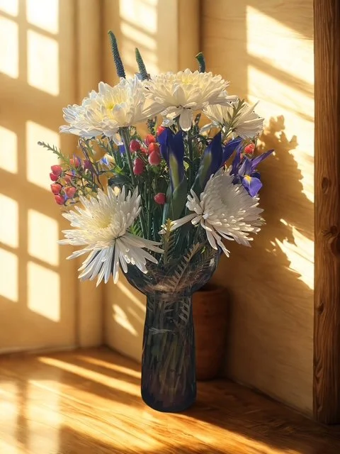 spdiers and irises.JPG
