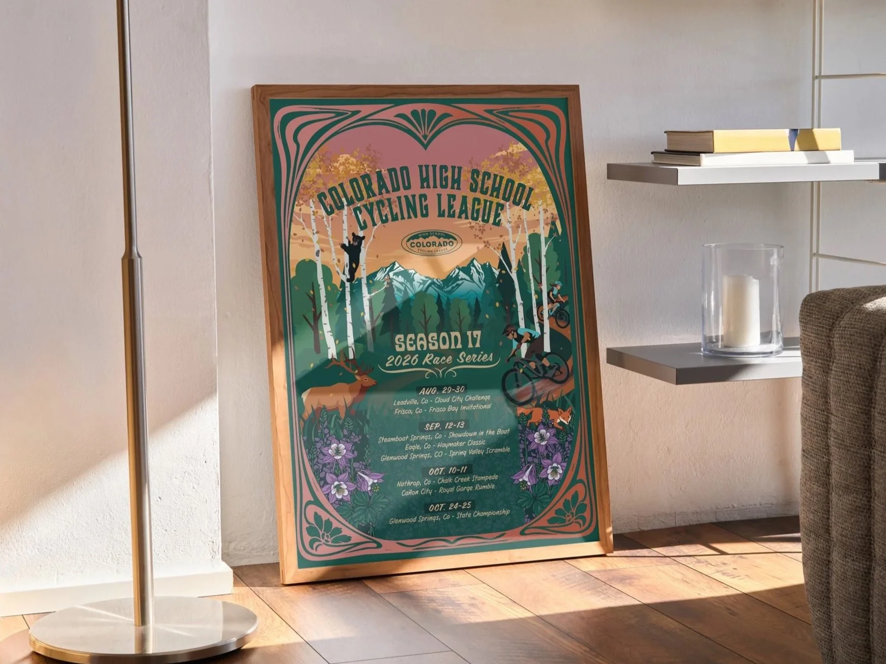 Cycling League Poster
