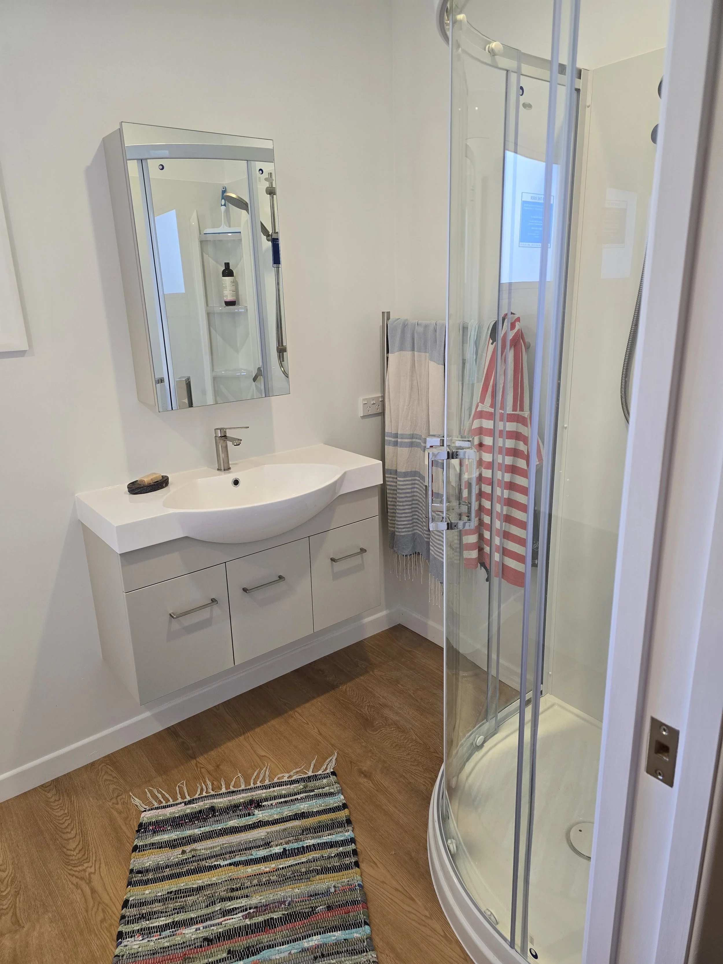 Bathroom was totally replaced, updated.