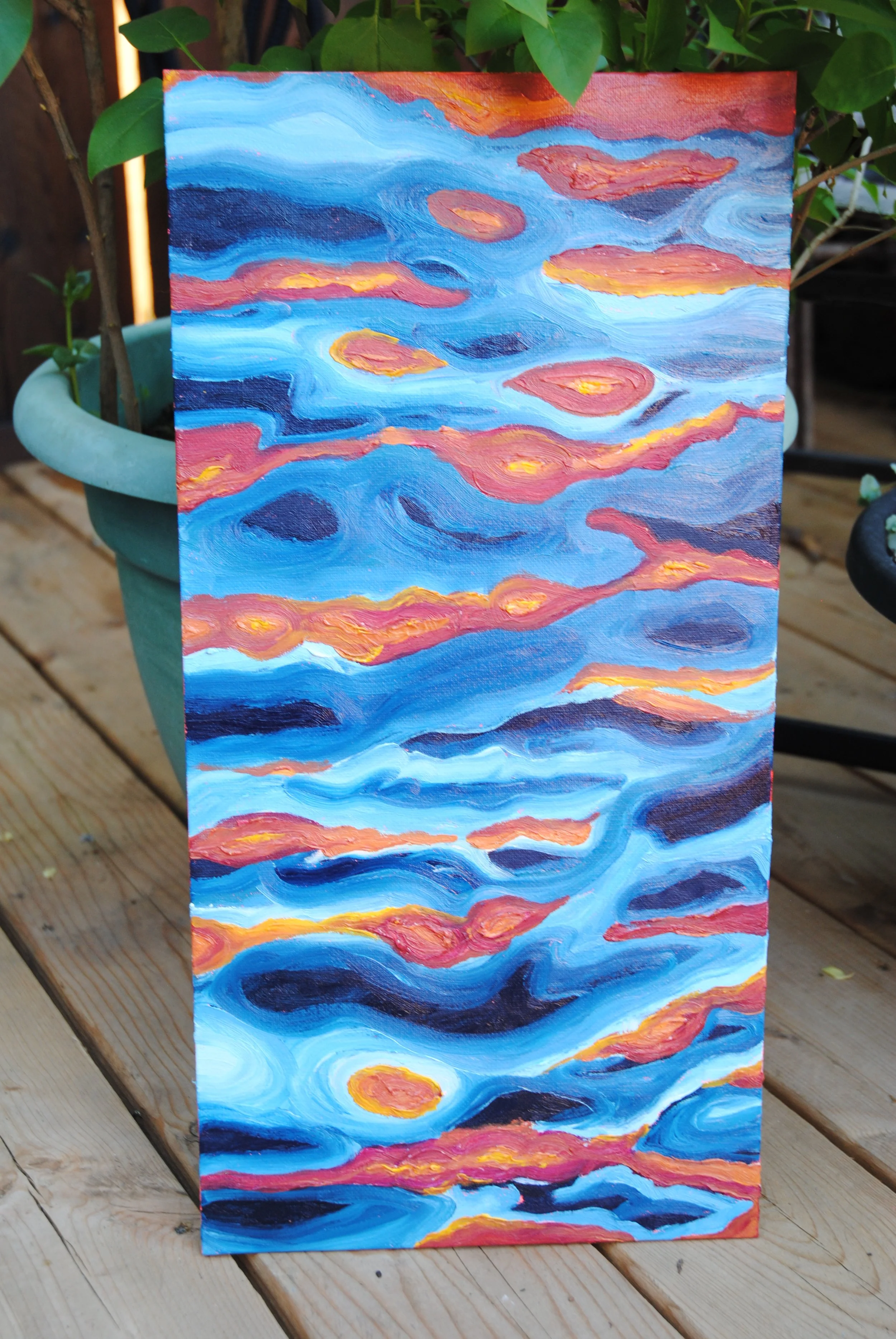 Lava waters
Oil on canvas board