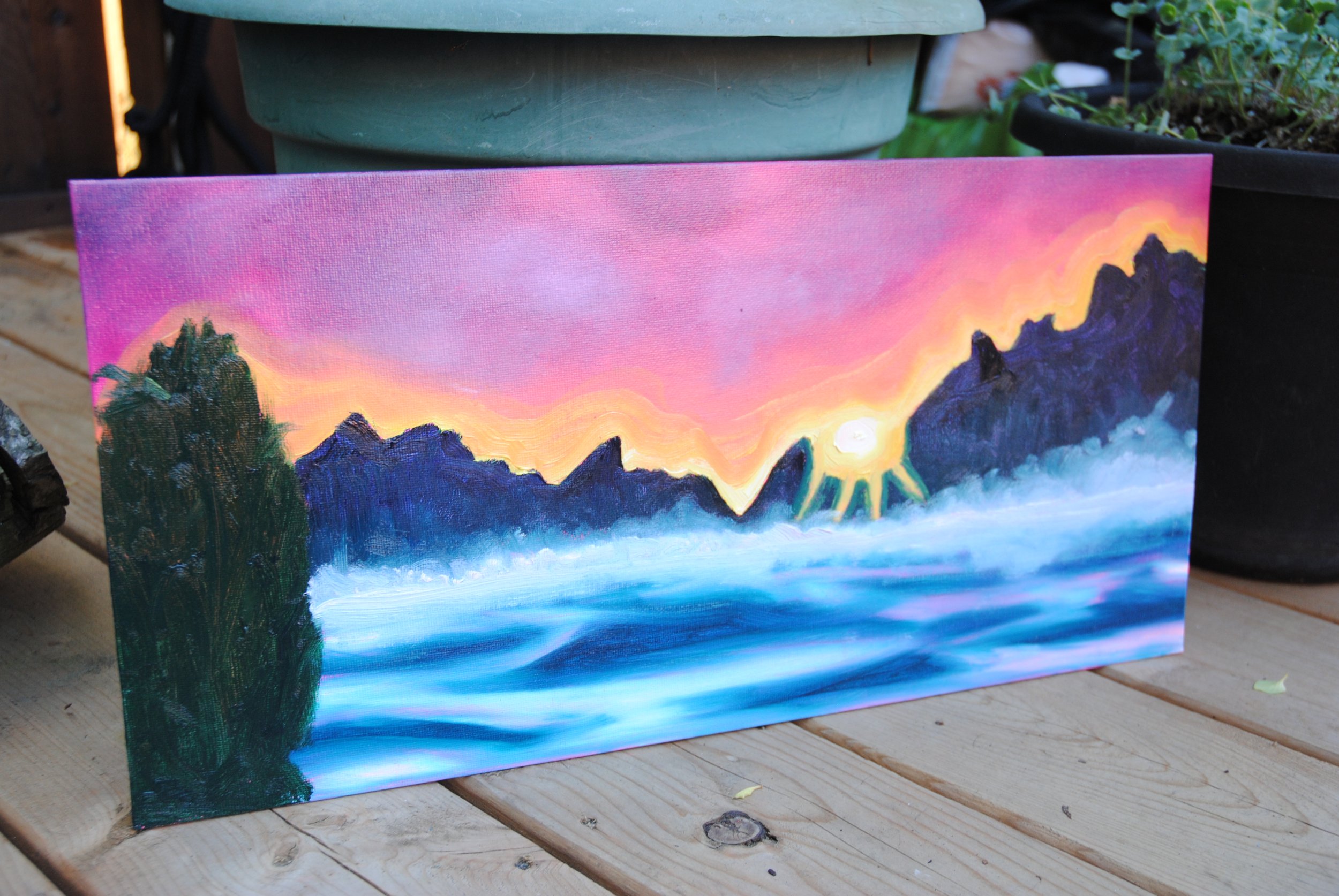 Wispy Sunset
Oil on canvas