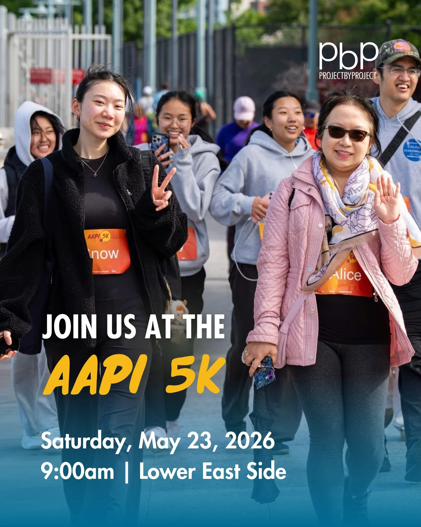Project by Project is proud to be an official charity partner of the @aapi5k, helping to raise funds and awareness for incredible #AAPI nonprofit organizations.

Join us on Saturday, May 23 at 9AM at the Lower East Side as we celebrate #AAPIHM by hon
