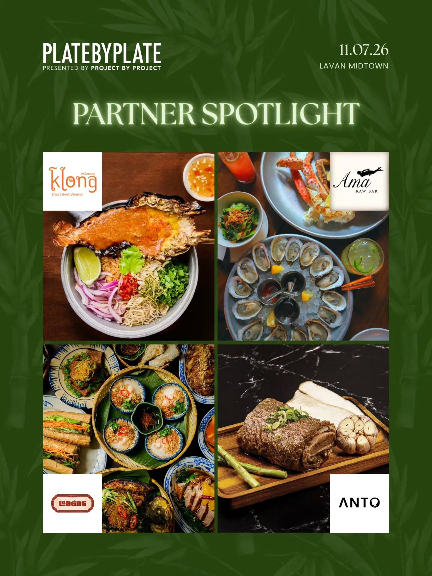 Ready for another taste of what&rsquo;s in store at Plate by Plate NYC? 🍽️

Our vendor spotlight continues with another incredible lineup of culinary partners joining us on November 7.

Get ready to discover new flavors, gather around the table, and