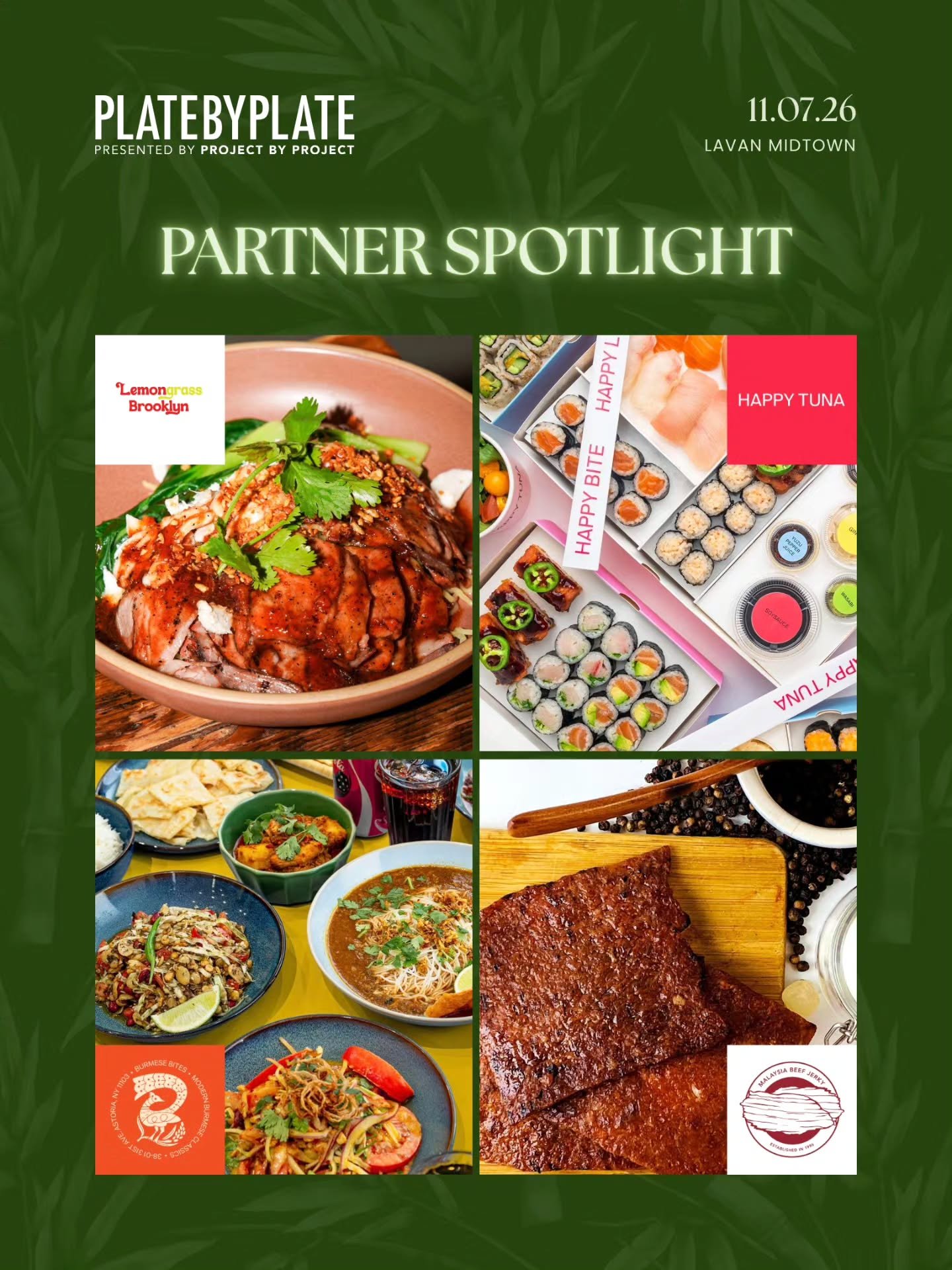 Four more reasons to save your seat. 🍽✨️

From the bold flavors of Burmese Bites and Kub Kao to the fresh bites from Happy Tuna and the sweet, savory flavors of Malaysia Beef Jerky, this lineup has a little something for every kind of food lover.

A