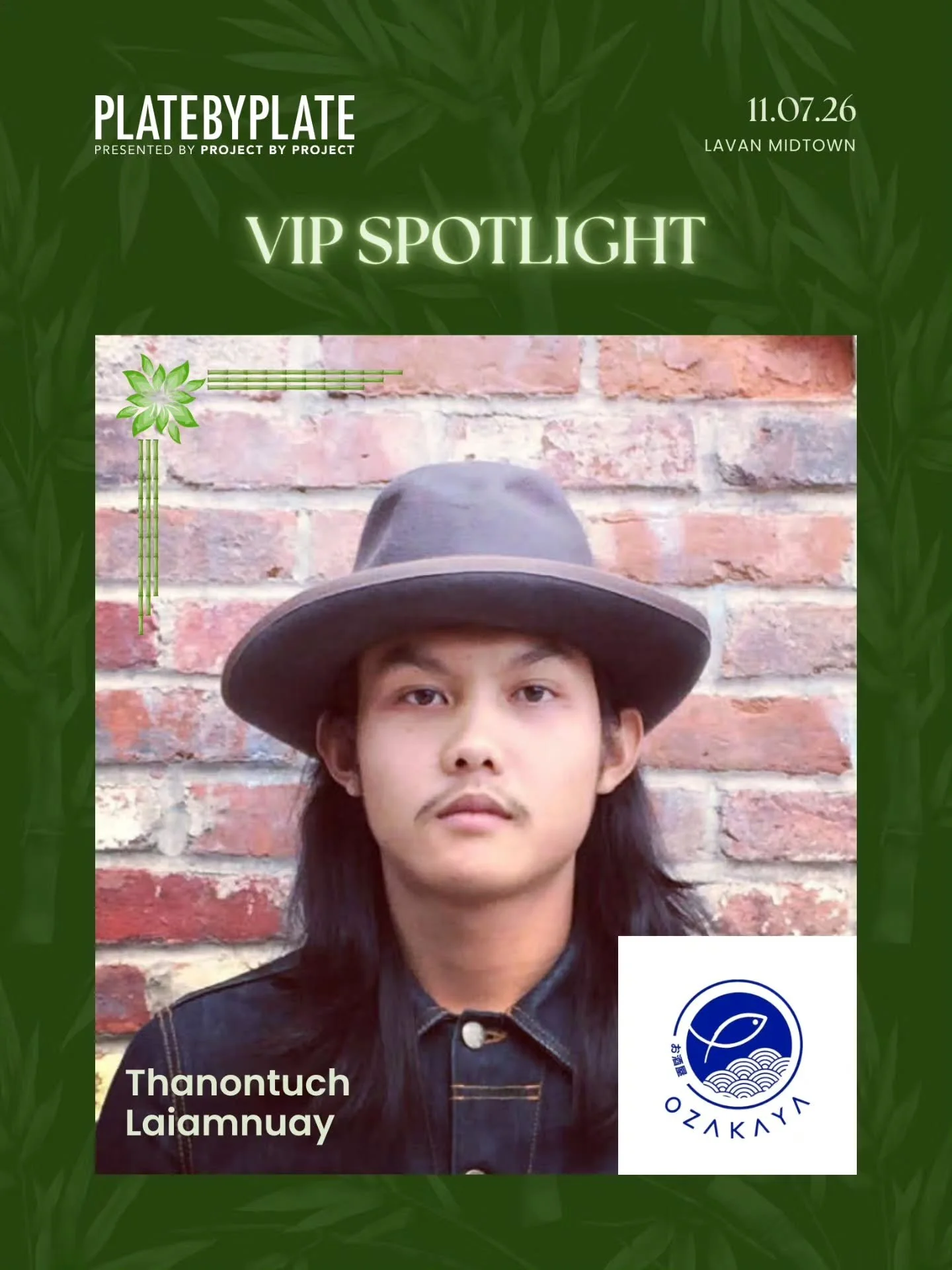 An intimate taste of Japanese culinary artistry. 🍣✨

Meet Chef Thanontuch Laiamnuay (@thanontuch) of @ozakaya_nyc, bringing OZAKAYA&rsquo;s passion for fresh ingredients and exceptional flavor to Plate by Plate NYC.

Inspired by the spirit of Japane