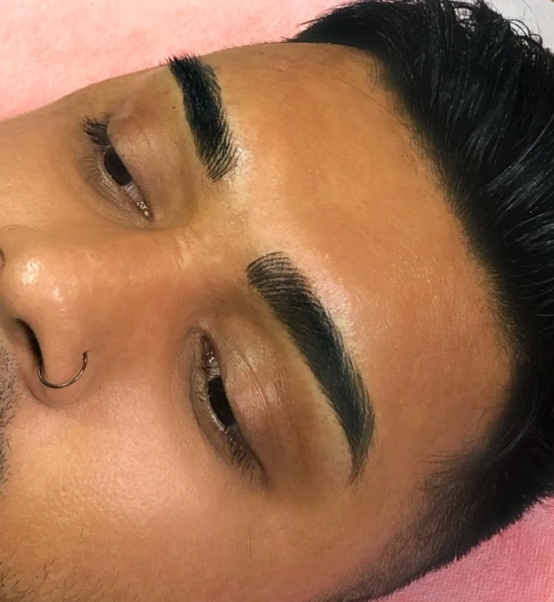 natural hair stroke brows for men cosmetic tattoo treatment auckland