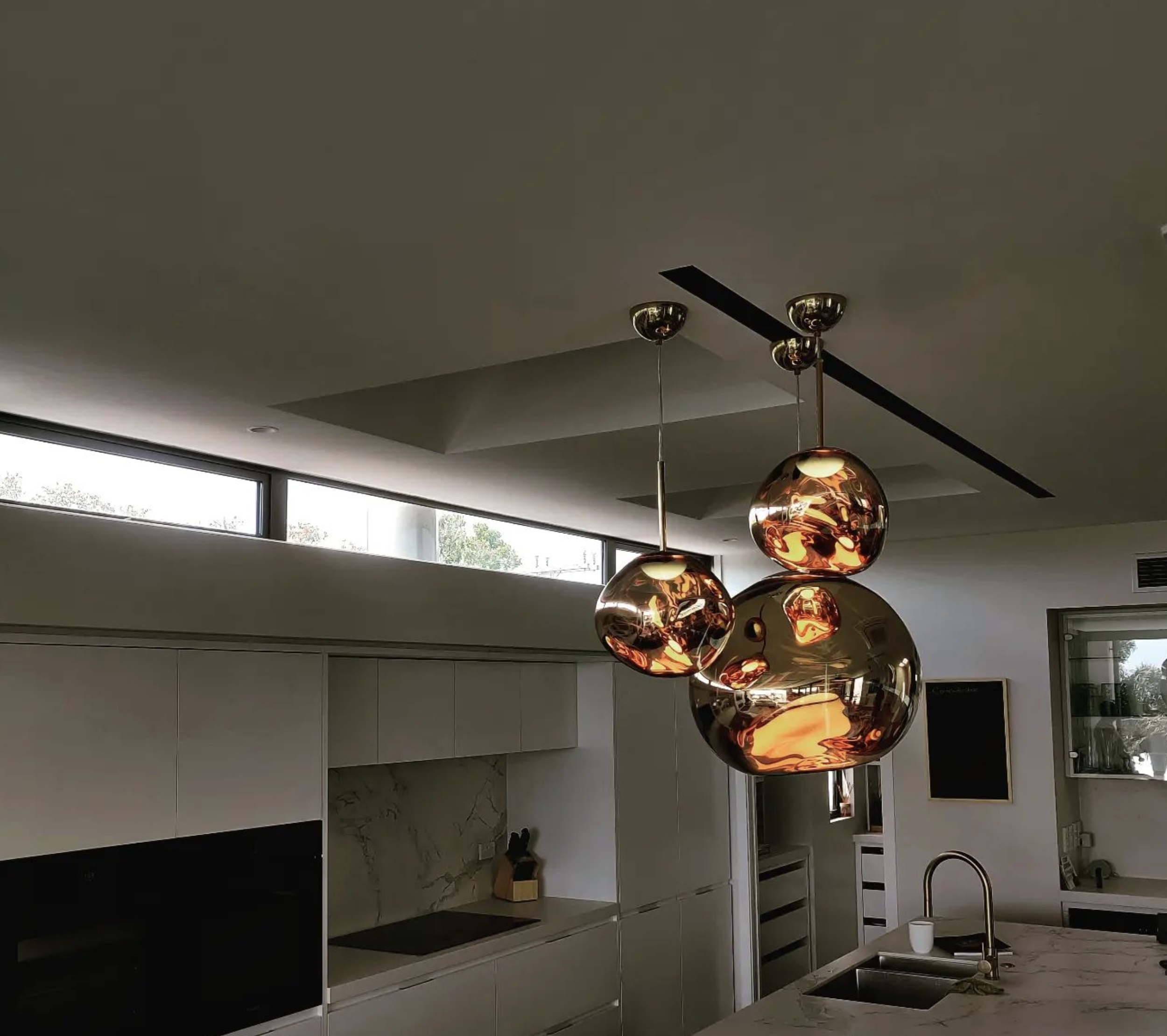 Kitchen pendant light installation