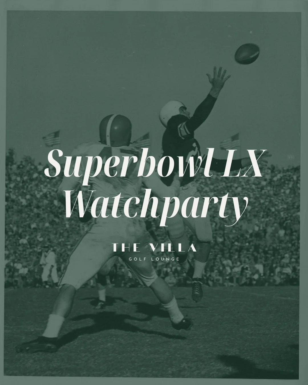 Celebrate Super Bowl Sunday at The Villa 🏈
Enjoy the game on our screens with great drinks, a relaxed atmosphere, and plenty of space to watch every moment