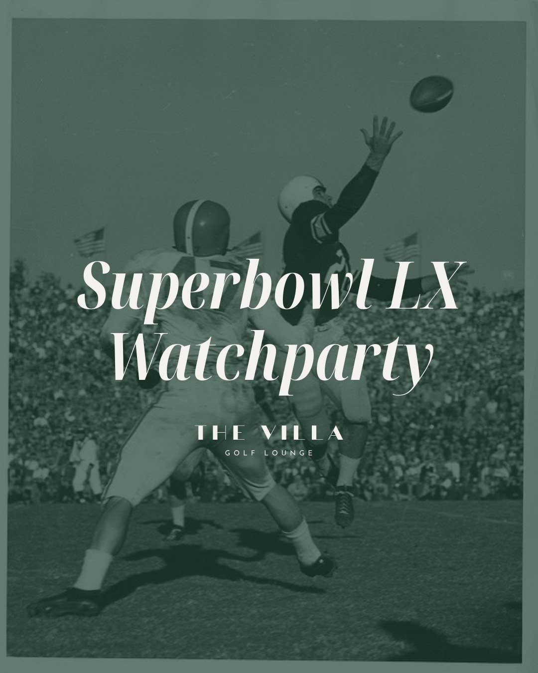 Celebrate Super Bowl Sunday at The Villa 🏈
Enjoy the game on our screens with great drinks, a relaxed atmosphere, and plenty of space to watch every moment