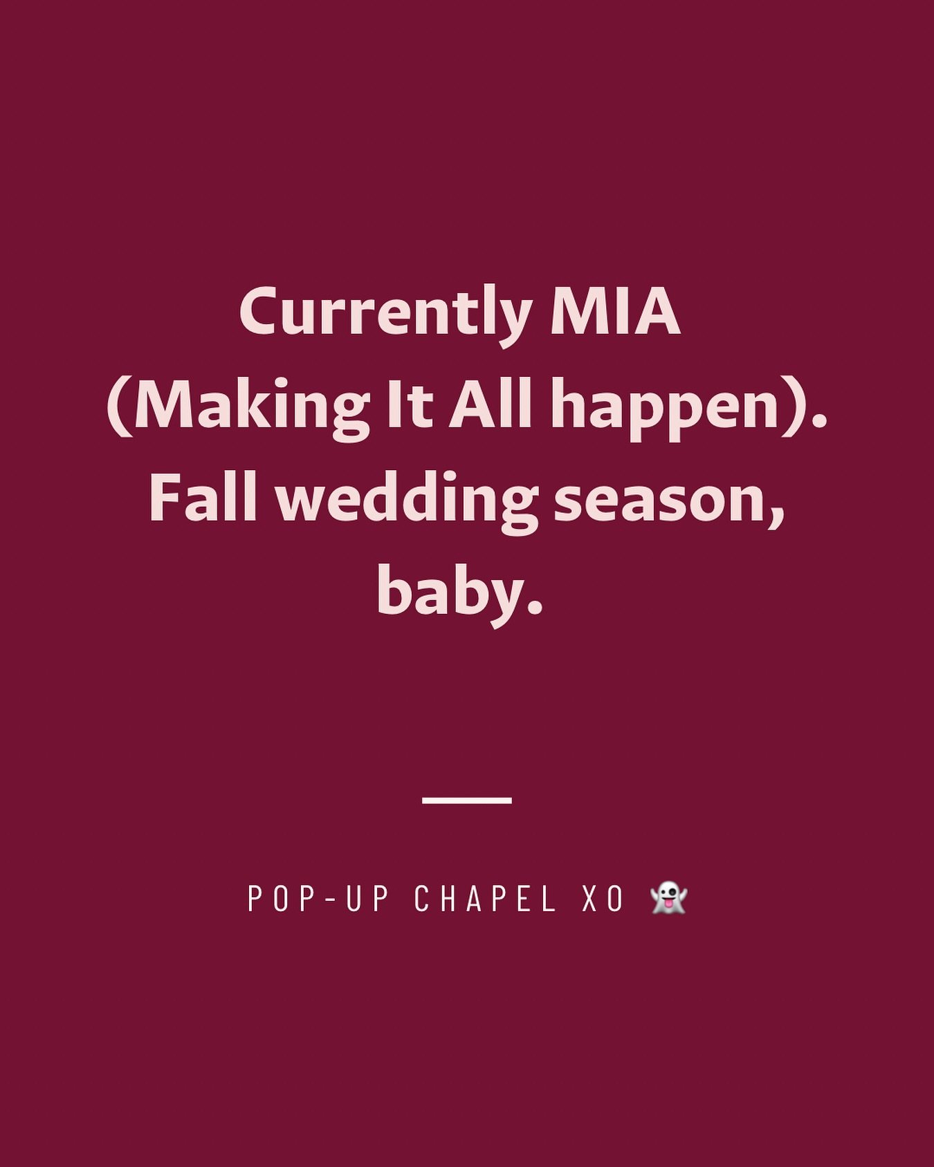 Just gonna leave this here for a hot second while we try to find time to post actual content again. 
#coolerthancityhall #weddingseason