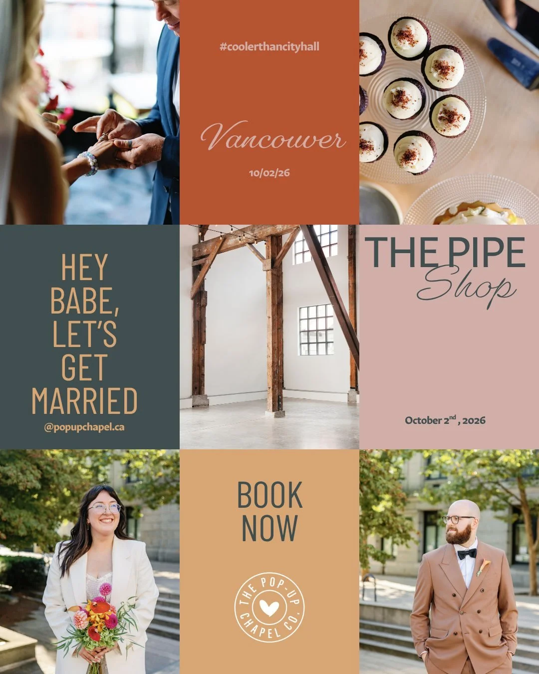 The wait is over, The Pipe Shop joins The Pop-Up Chapel lineup for 2026.
Modern, industrial, and made for love stories with a view.
ㅤ
#WestCoastWeddings #JustEngaged #NorthVancouverWeddings #VancouverBride #MakingWeddingsFunAgain #AllInclusiveWedding