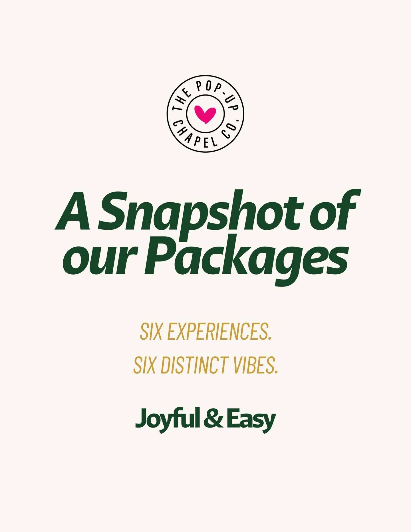 A wedding, reimagined.
ㅤ
Whether you want something intimate, elevated, social, or completely mobile, our packages are designed to make getting married feel easy, beautiful, and very you.
ㅤ
No chaos. No overthinking.
Just choose your vibe, pick your 