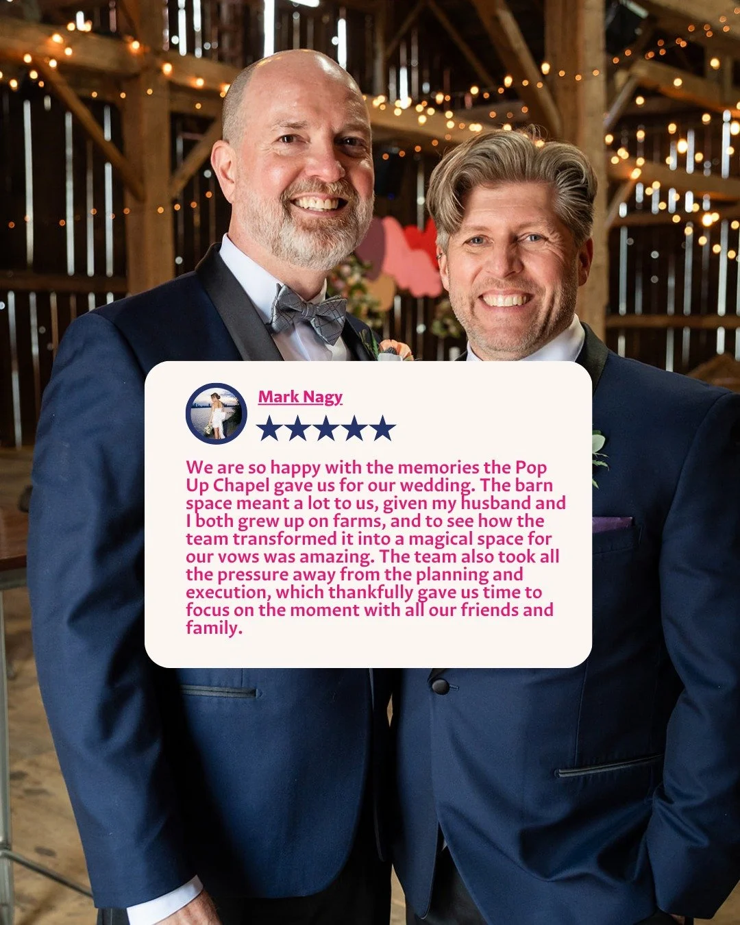 We never take this for granted.
ㅤ
Every kind word, every shared moment, every couple who trusts us with such a meaningful day &mdash; it all means more than we can say.
ㅤ
Thank you for choosing us, for showing up as yourselves, and for letting us do 