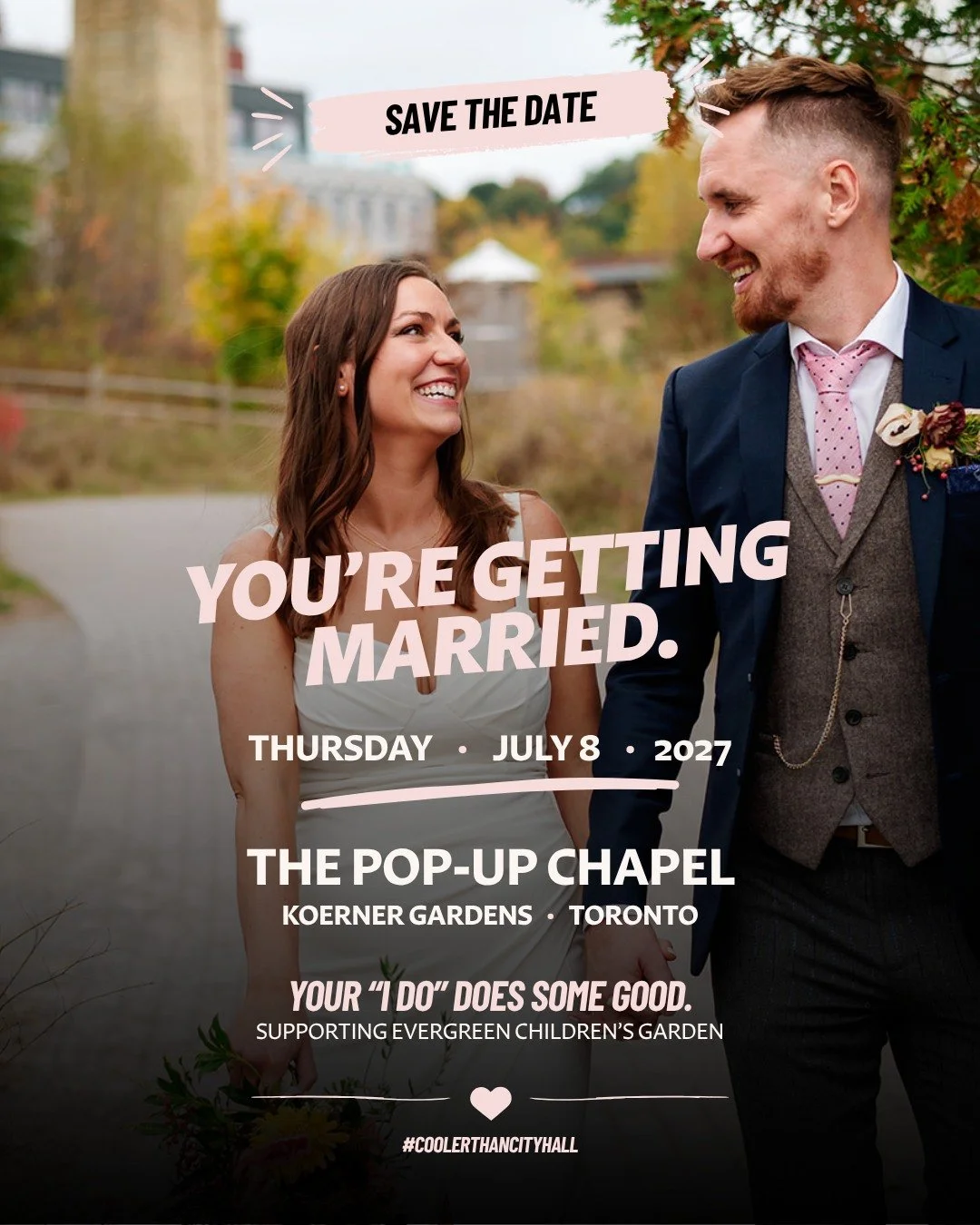 ✨ 2027, let&rsquo;s do this.
ㅤ
Our 2027 chapel dates are officially LIVE! 💍
ㅤ
Pick your date. Pick your people. Say &ldquo;I do.&rdquo; We&rsquo;ll take care of the rest.
ㅤ
📍 Toronto + more locations coming soon
📅 See all available dates: popupcha