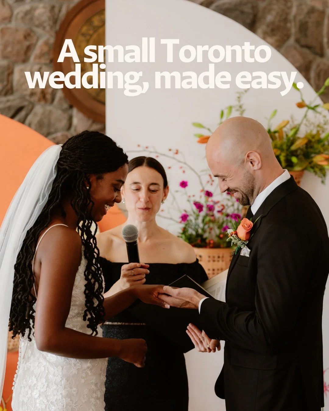 A small Toronto wedding, made easy. 🤍
ㅤ
Swipe through and see what The Mini brings to your day:
ㅤ
✨ 20 guests or fewer, all of them your favourite people
✨ A gorgeous Toronto venue
✨ A legal officiant
✨ Bubbly and personal flowers
✨ Photos so you re