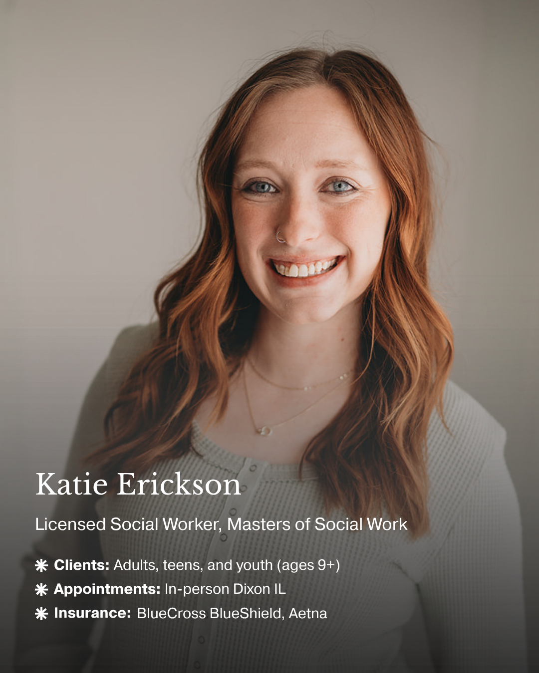 Smiling Photo of Katie Erickson