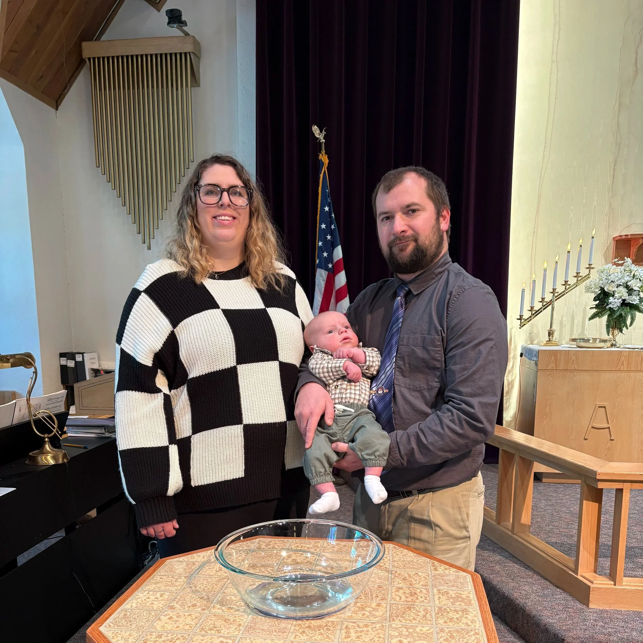 Baptism of Gary James Houck, son of Ean & Leah Houck on January 18th, 2026.