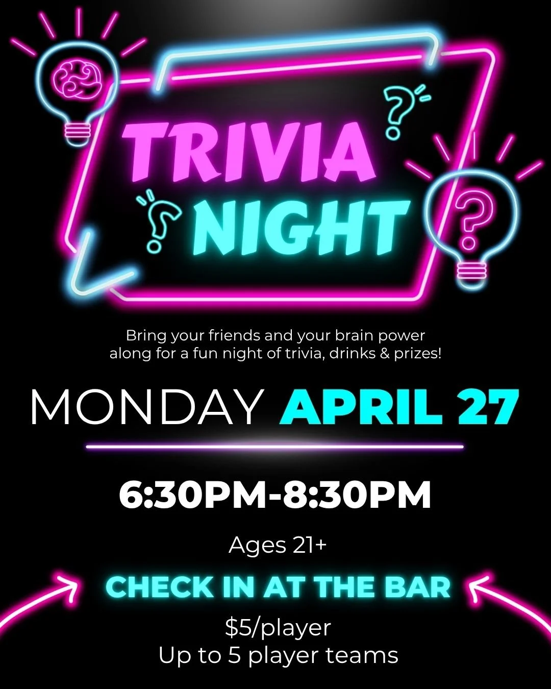 21+ Trivia Night