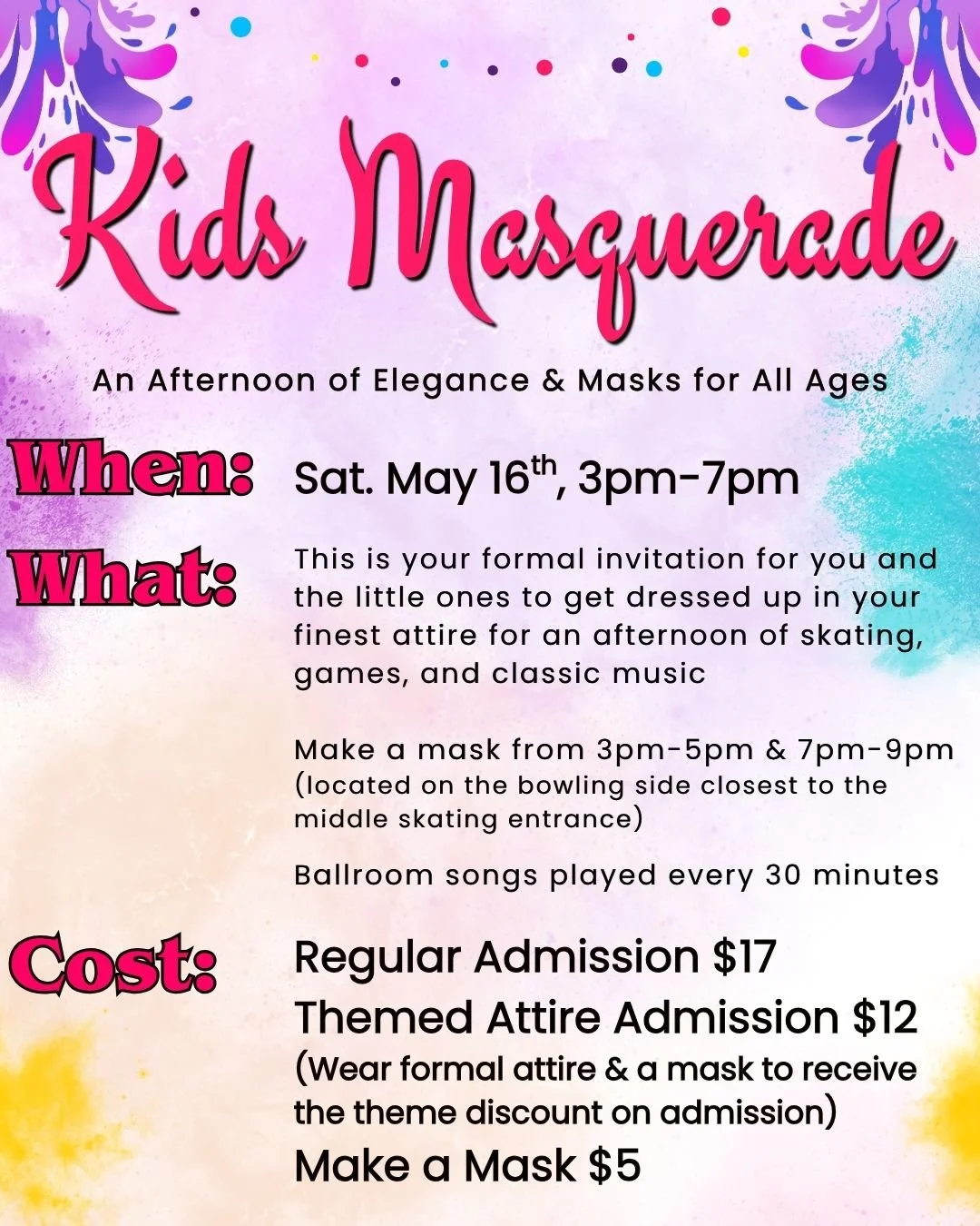 Kids Masquerade